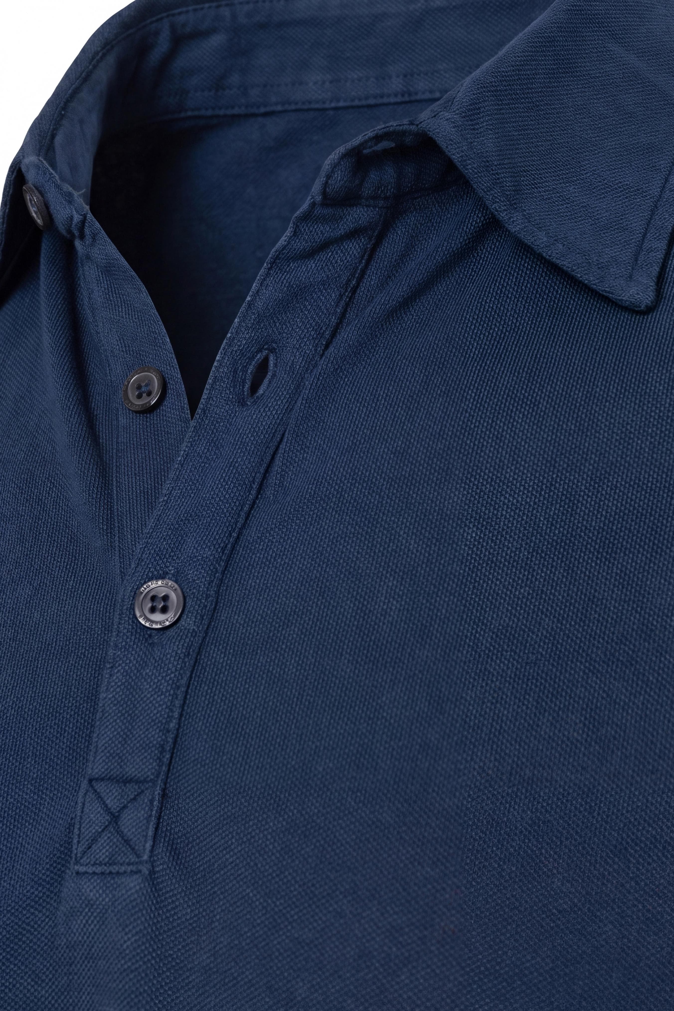 Men's Short Sleeve Piquet Stone Wash Polo Made in Italy - Image 5