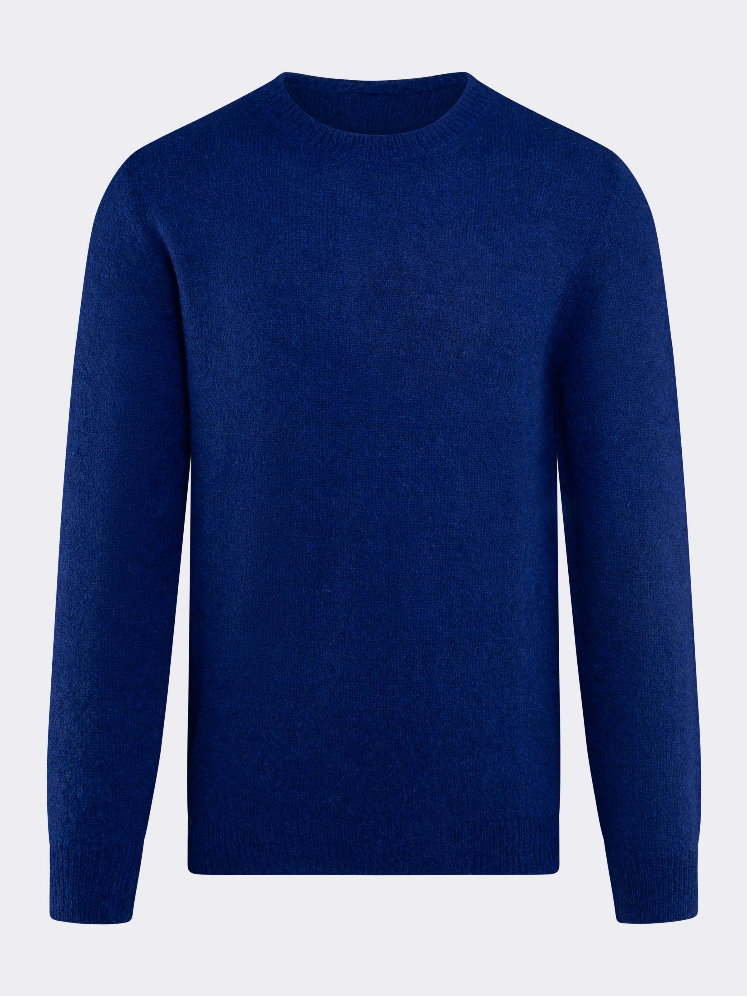 Herren Langarm-Rundhals-Pullover aus Alpaka und Wolle - Image 4