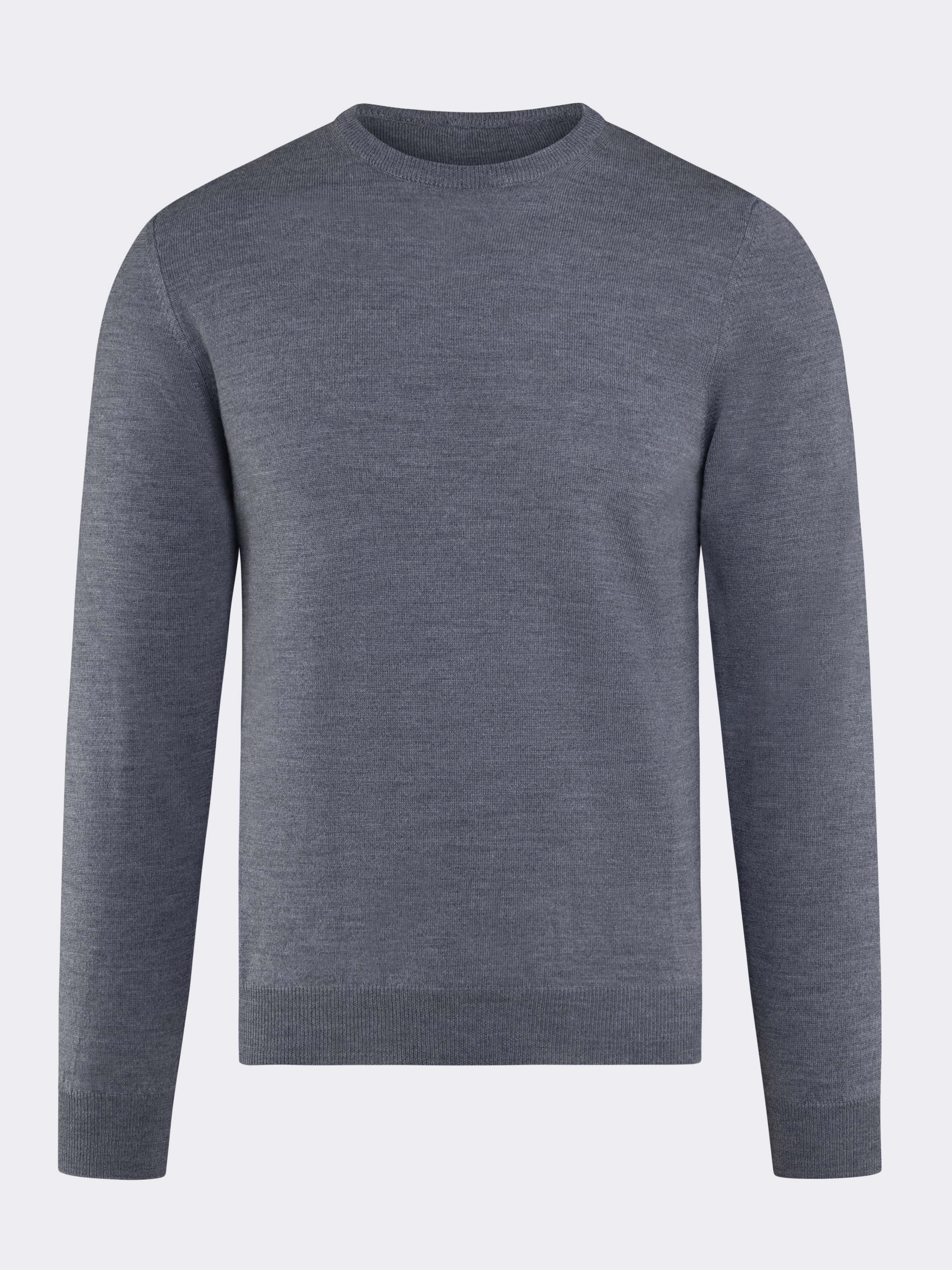 Herren Rundhals-Pullover 100% Merinowolle - Made in Italy - Image 4