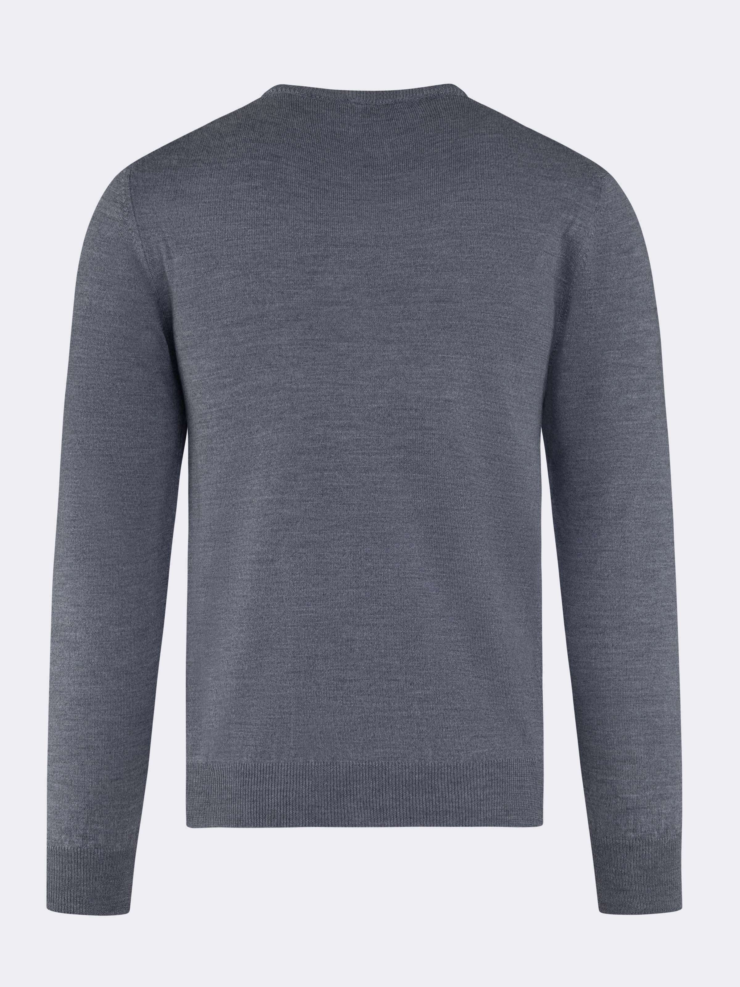 Herren Rundhals-Pullover 100% Merinowolle - Made in Italy - Image 5