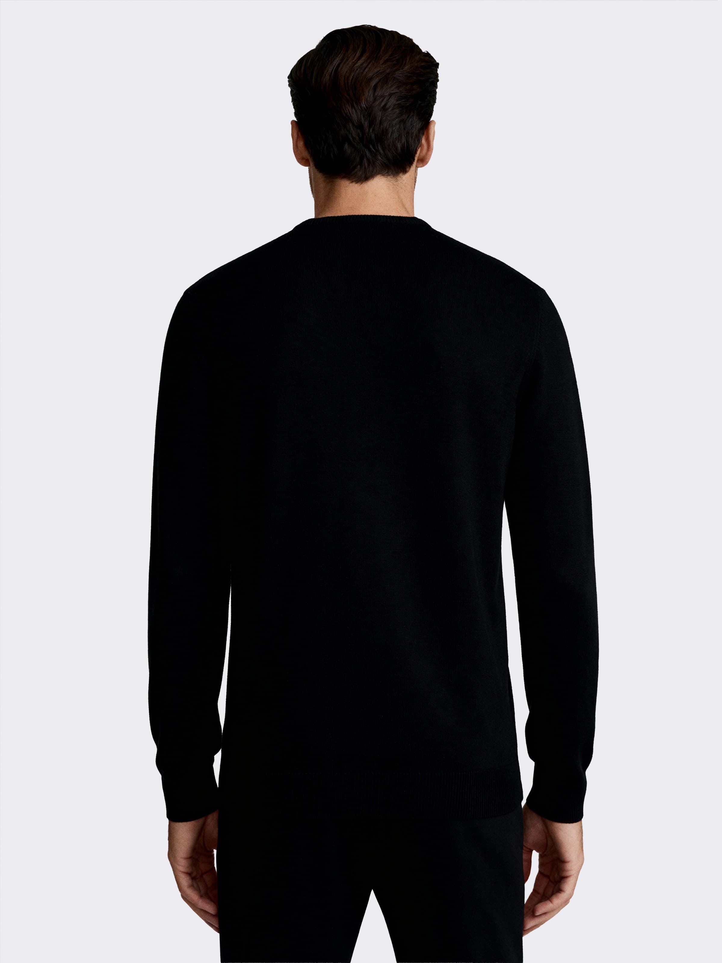 Jersey de Hombre con Cuello en v y Manga Larga en 100% Lana Merino - Image 2