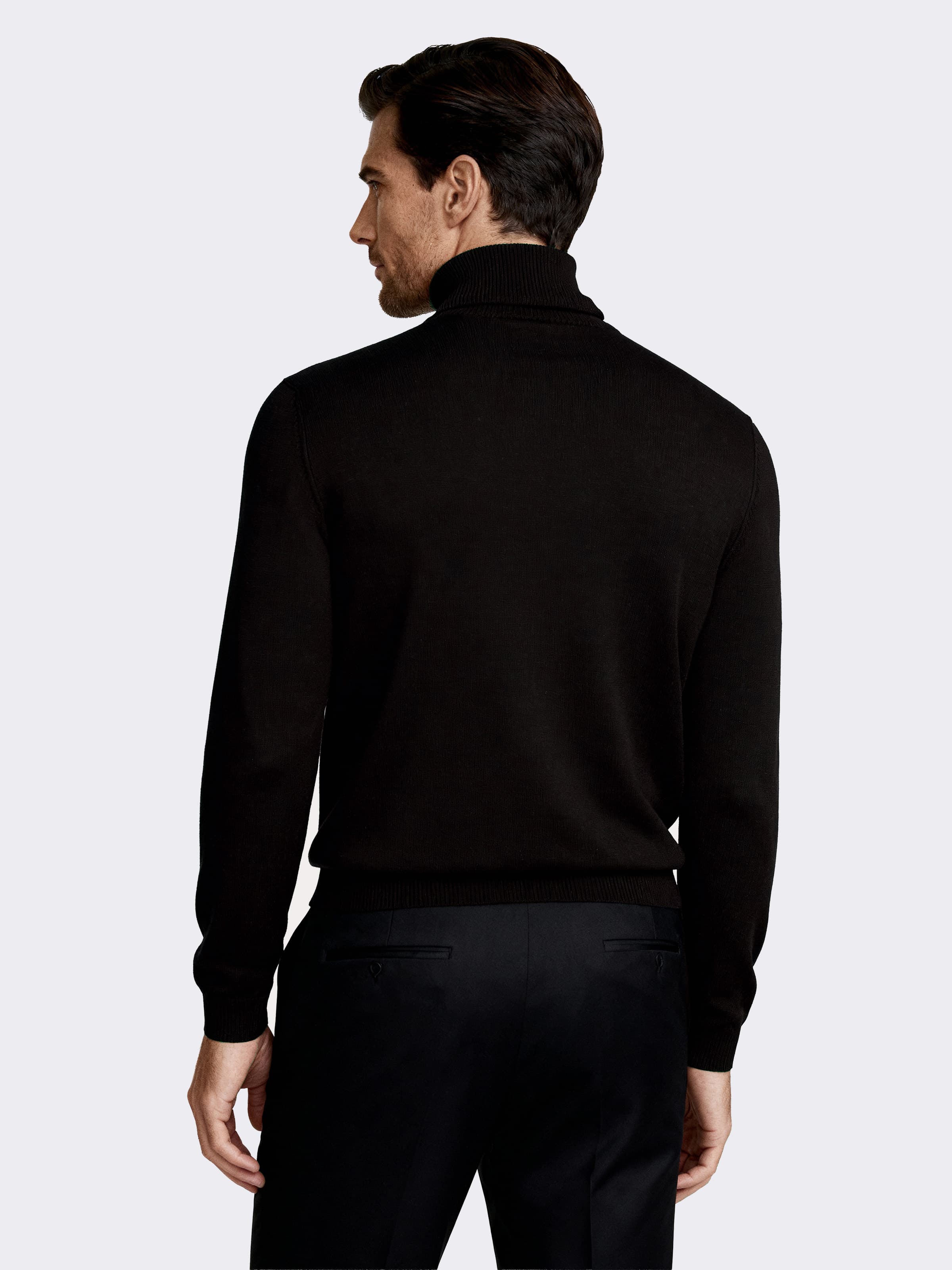 Herren Rollkragenpullover langarm aus 100% Merinowolle - Image 2
