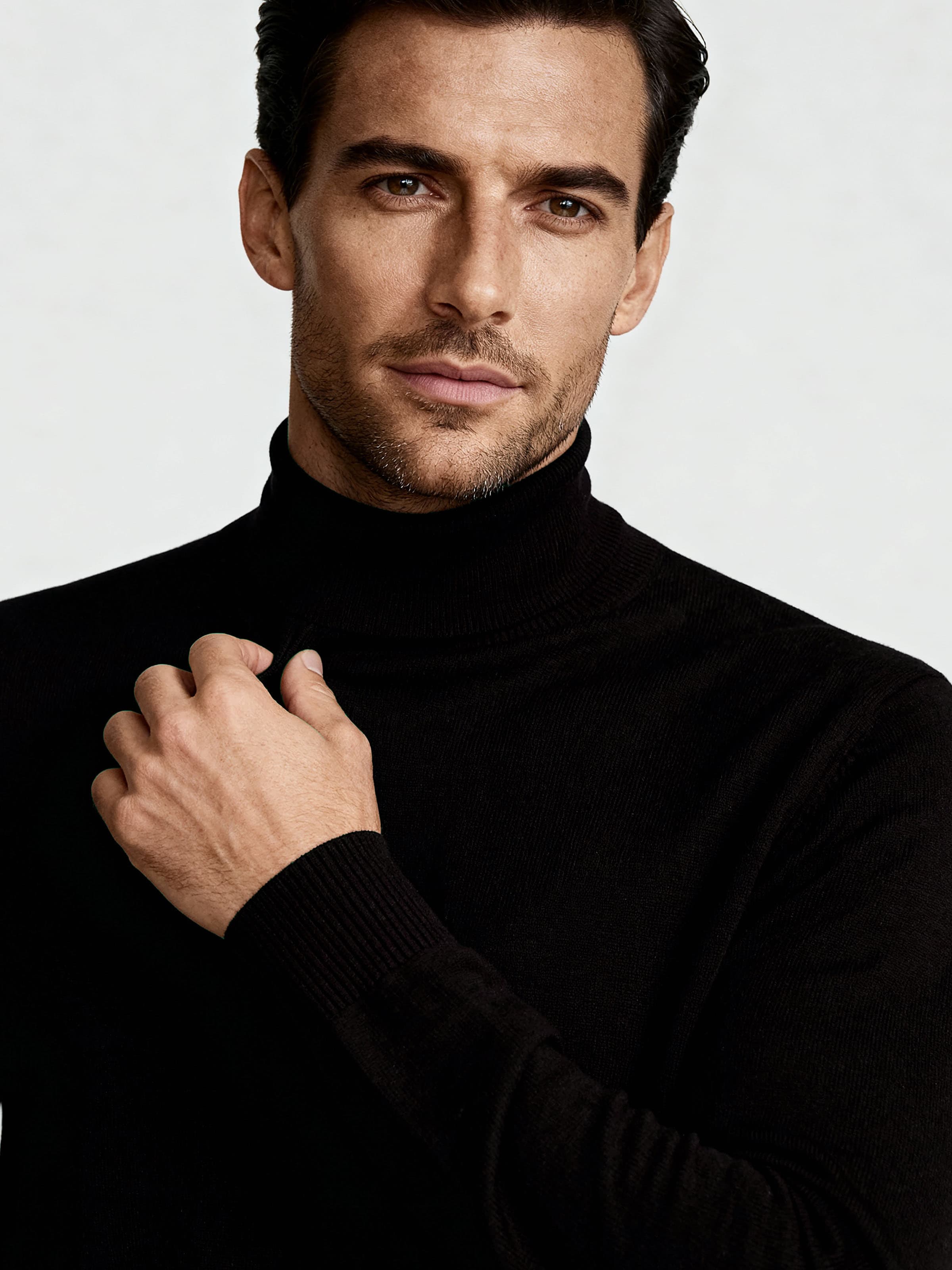 Herren Rollkragenpullover langarm aus 100% Merinowolle - Image 3