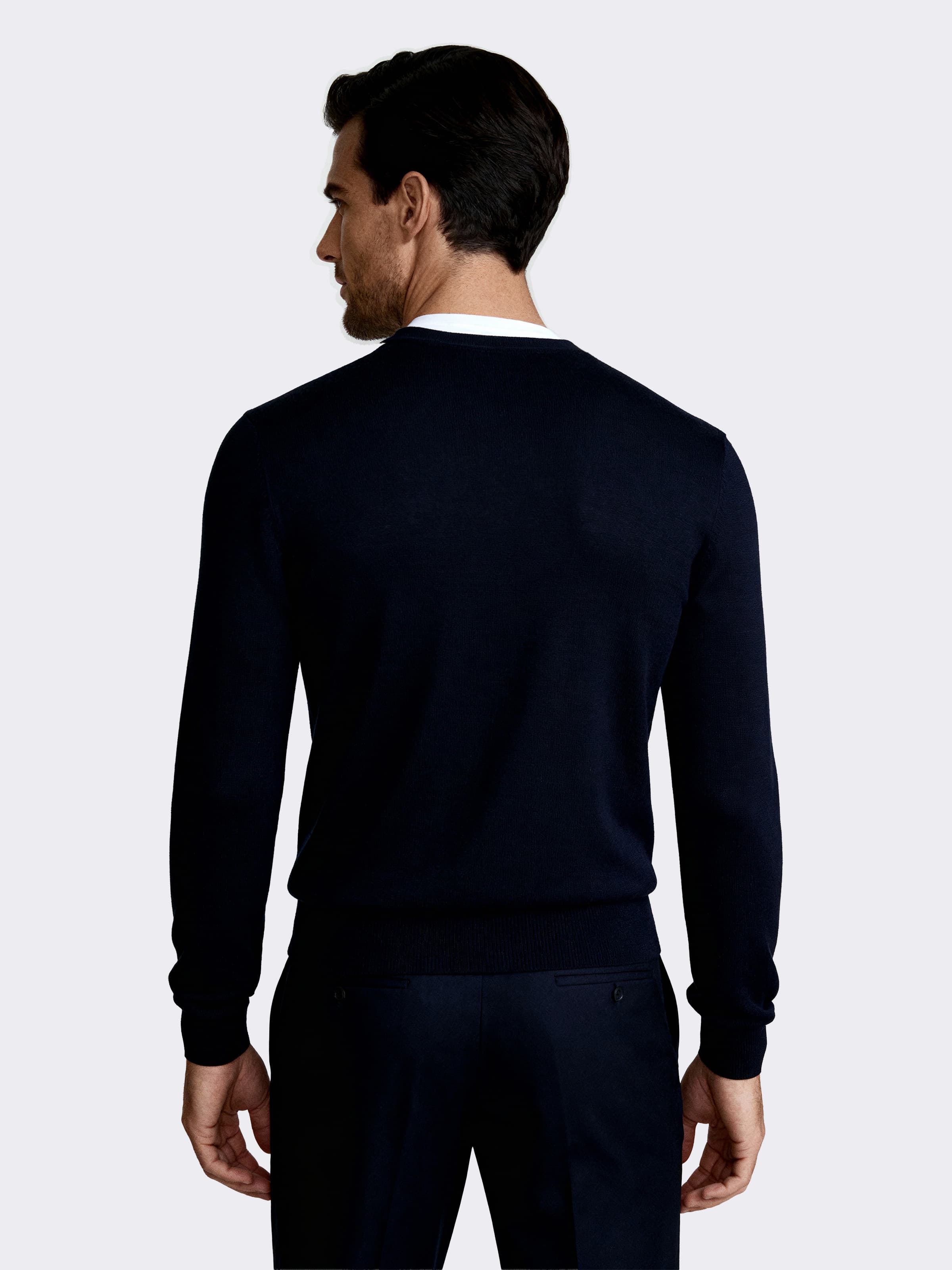 Herren-Cardigan mit Knöpfen Langarm aus 100% Wolle - Image 2