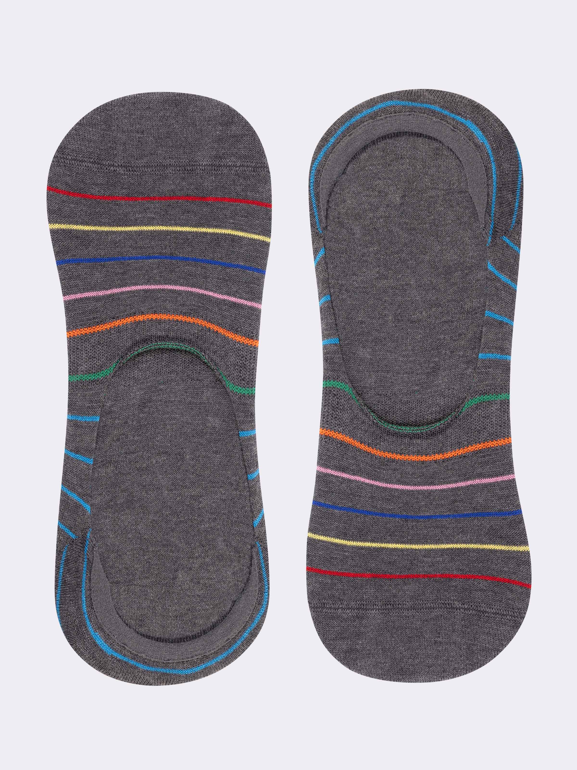 3 Pack Men's No-Show Socks in Fresh Cotton - Image 4