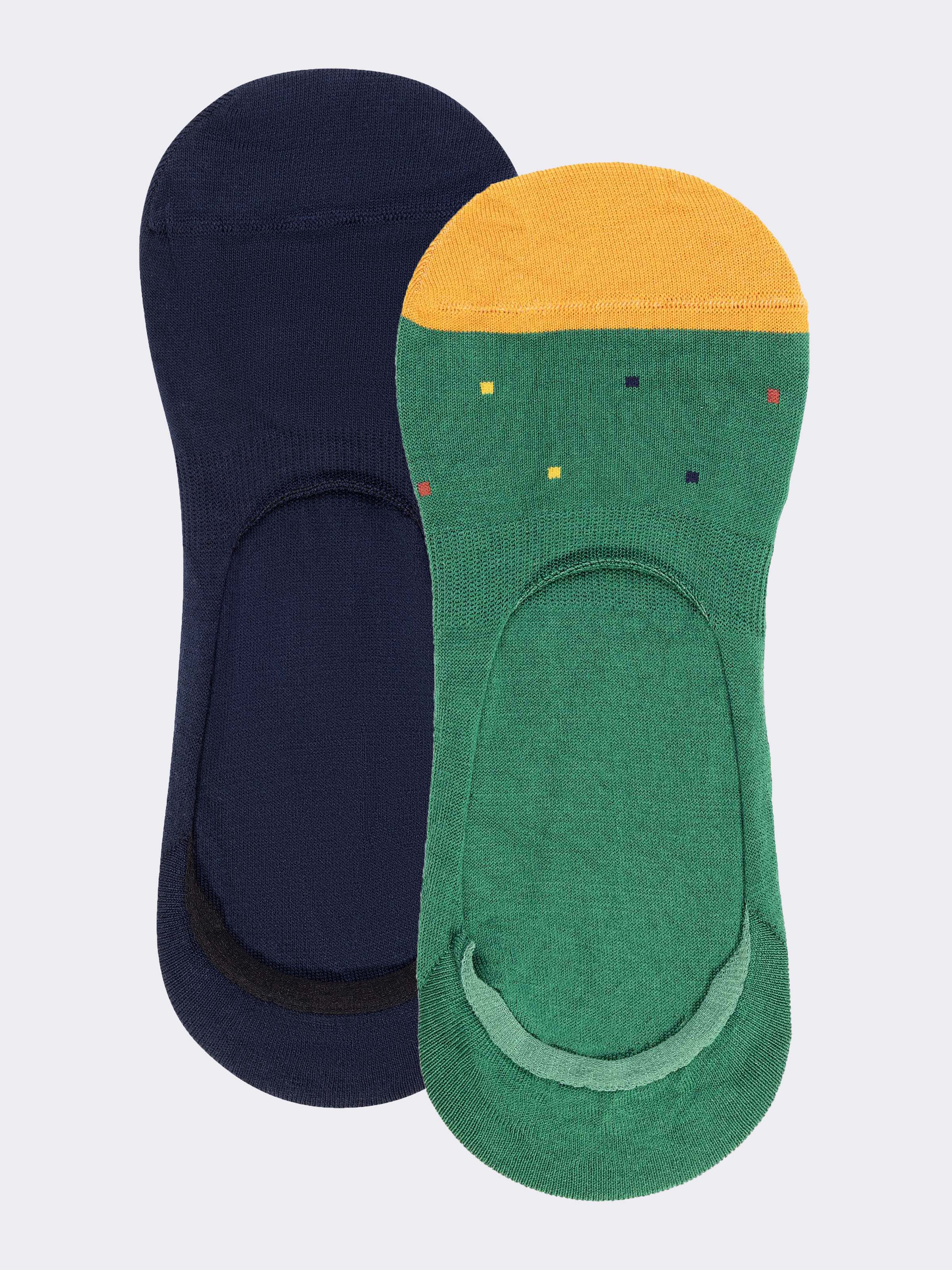 Pack 2 Calcetines Invisibles Hombre Algodón Fresco - Image 1