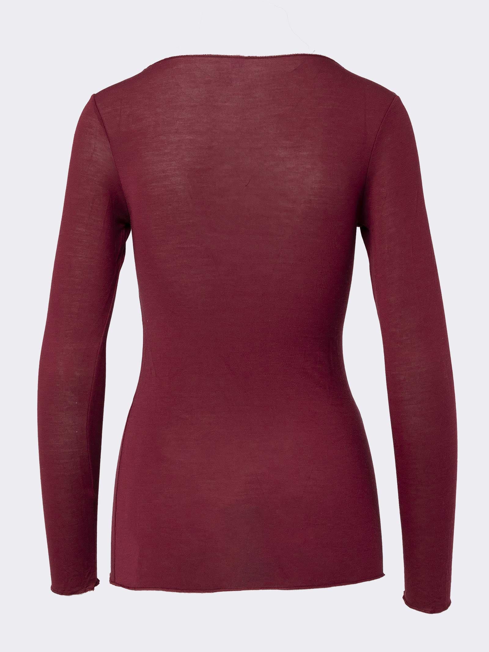 Women's Long Sleeve Boat Neck Thermal top in Cashmere Modal