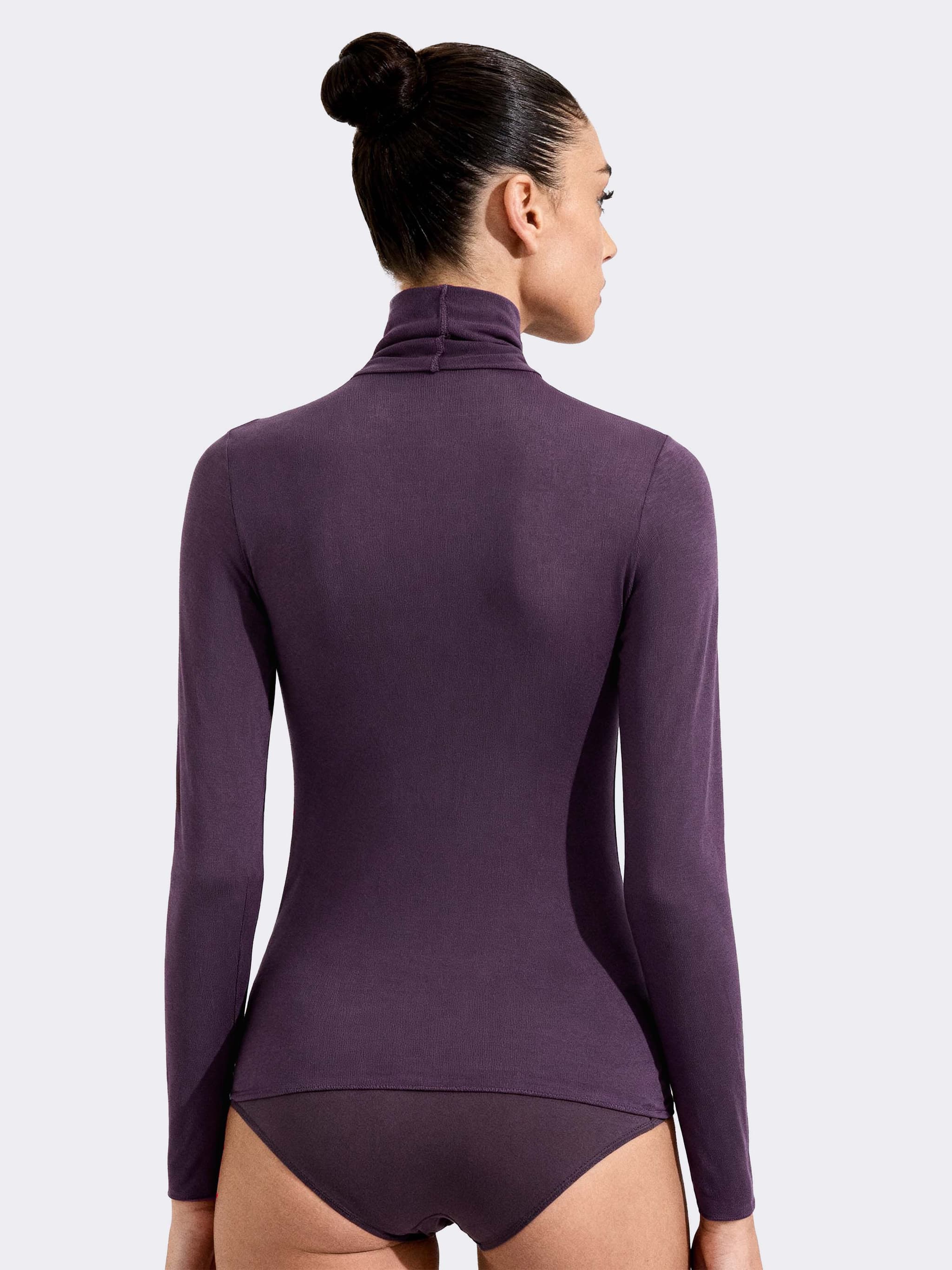 Suéter de Mujer Cuello Alto en Cachemira y Modal Manga Larga