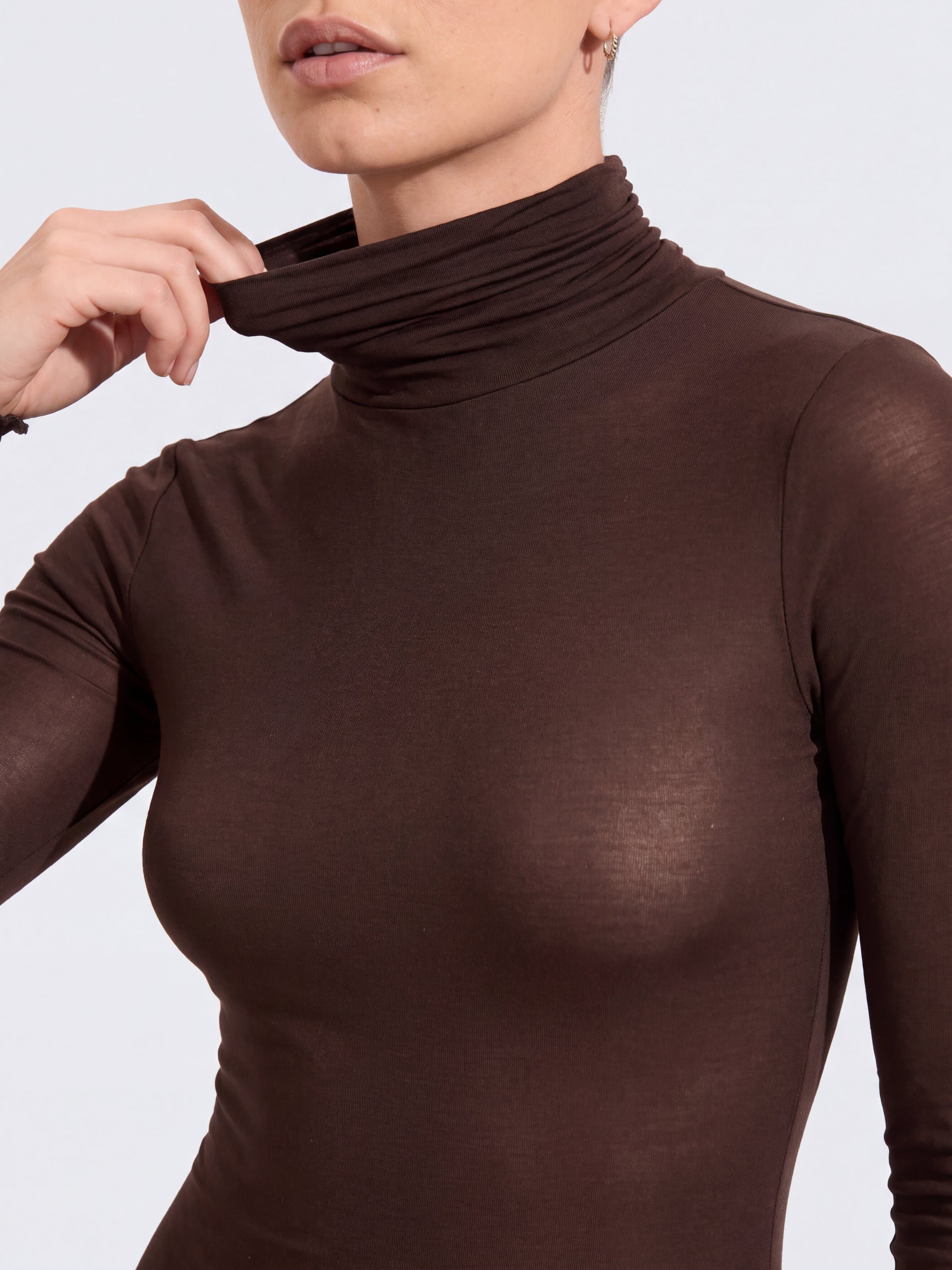 Women's Turtleneck Sweater in Cashmere & Modal Long Sleeve - Elegant and Warm Lingerie - Image 3