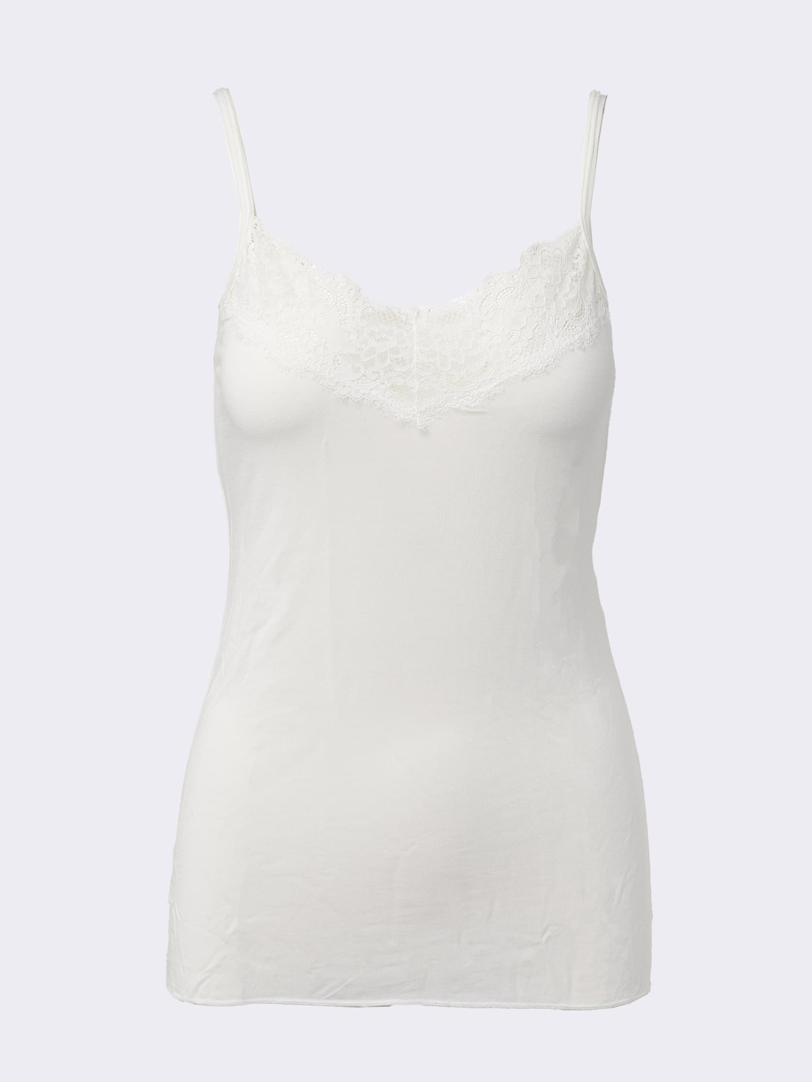 Camiseta sin Mangas Mujer Cachemir & Modal con Encaje - Ropa Interior Elegante y Cálida - Image 4