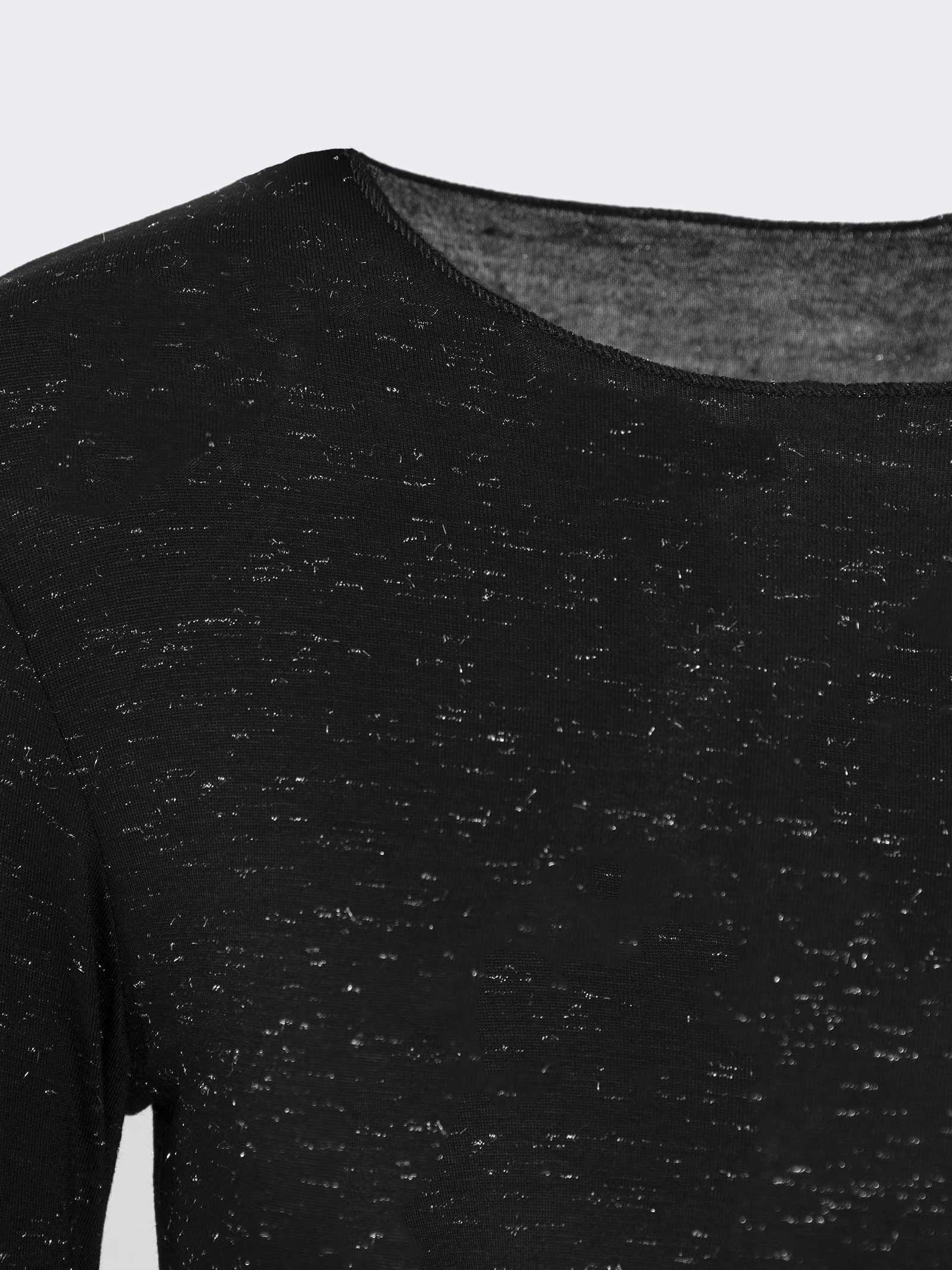Pull Intérieur col Bateau Lurex - Image 4