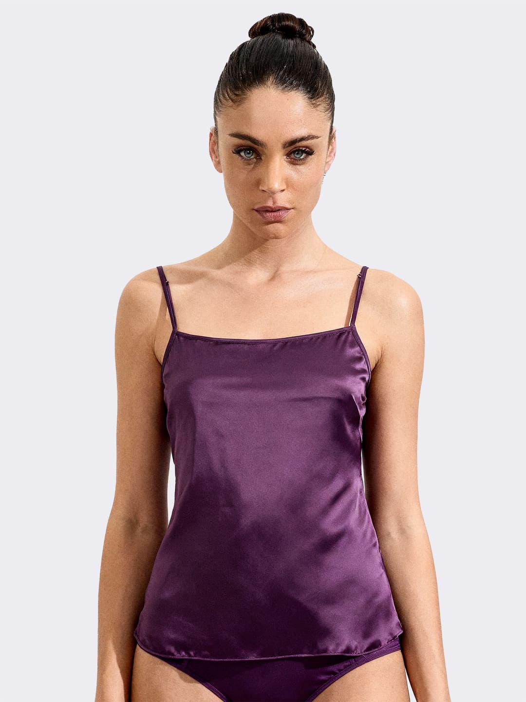 Women's Thin Strap Solid Color Tank top - Warm and Elegant Underwear