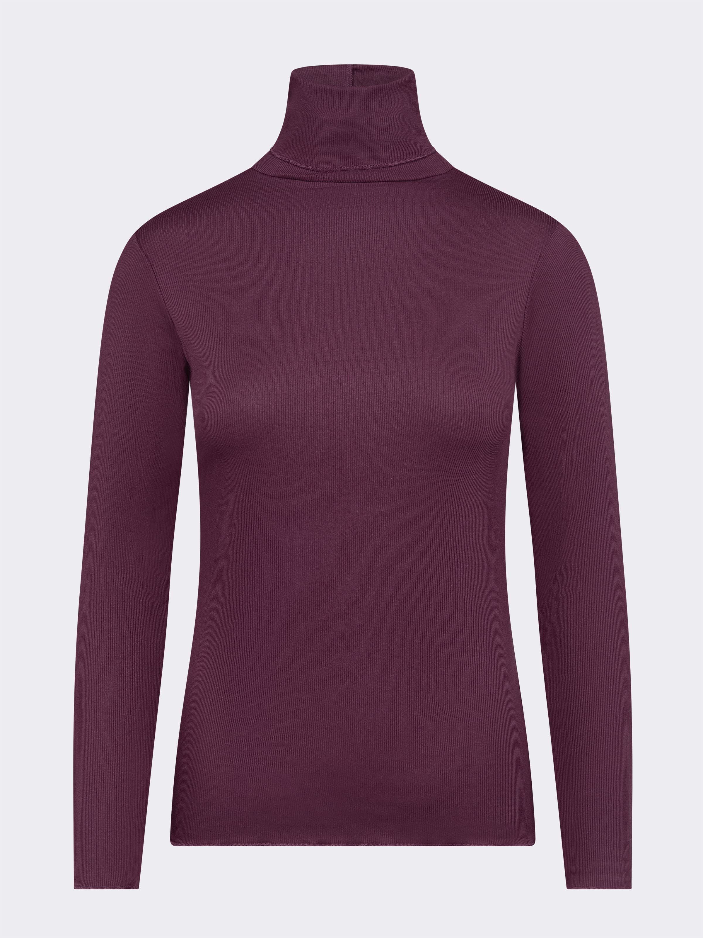 Sous-pull col Roulé Femme Manches Longues Côtelé en Cashmere & Modal - Élégant et Chaud - Image 4