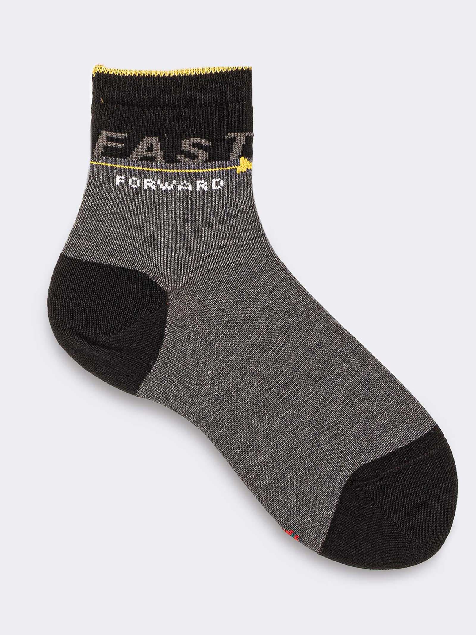 Kinder Kurze Fantasie-Socken aus Warmem Bio-Baumwolle - Image 1