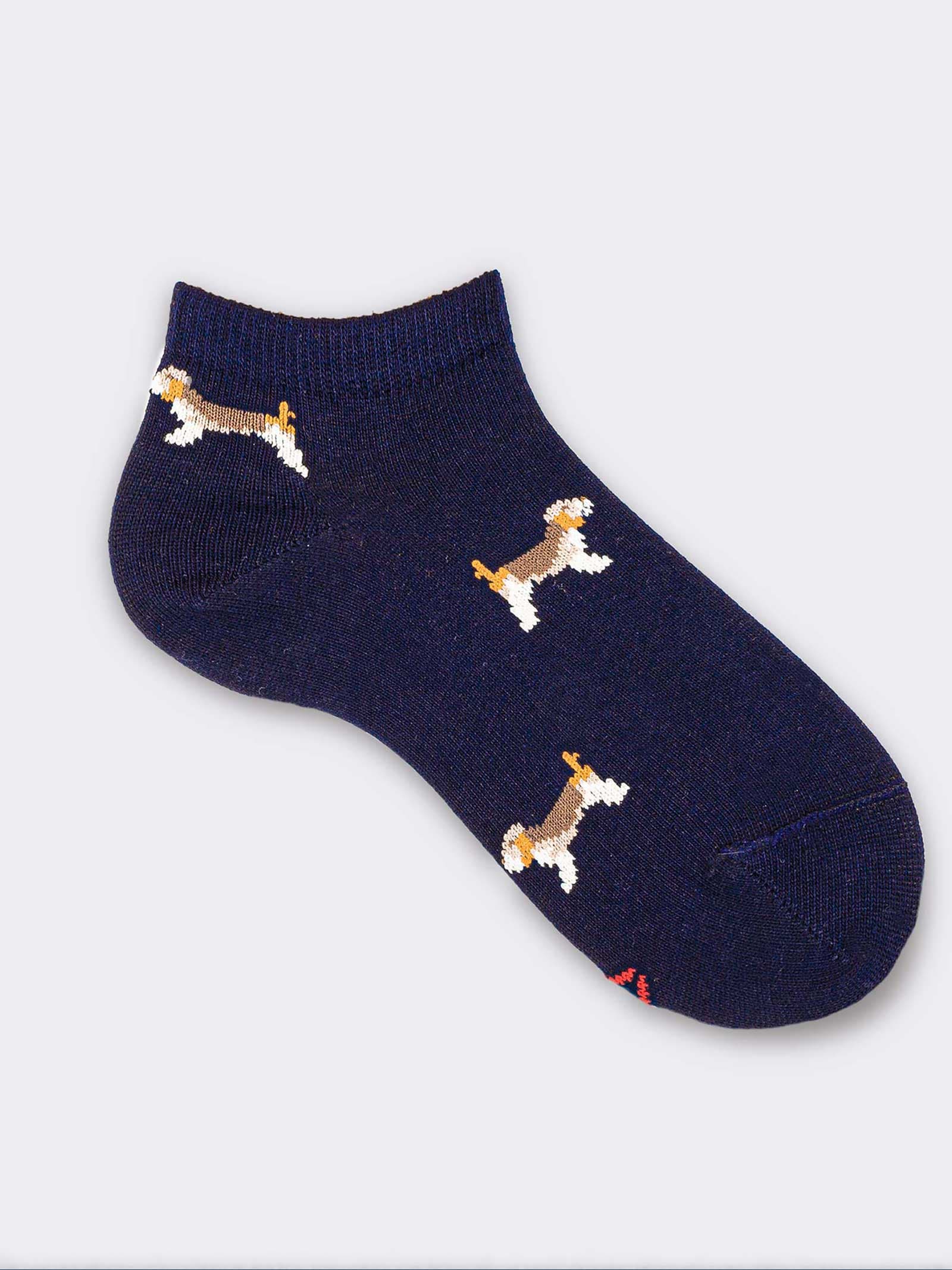 Chaussettes Courtes Enfant à Motifs Animaux - Coton bio Chaud - Image 1