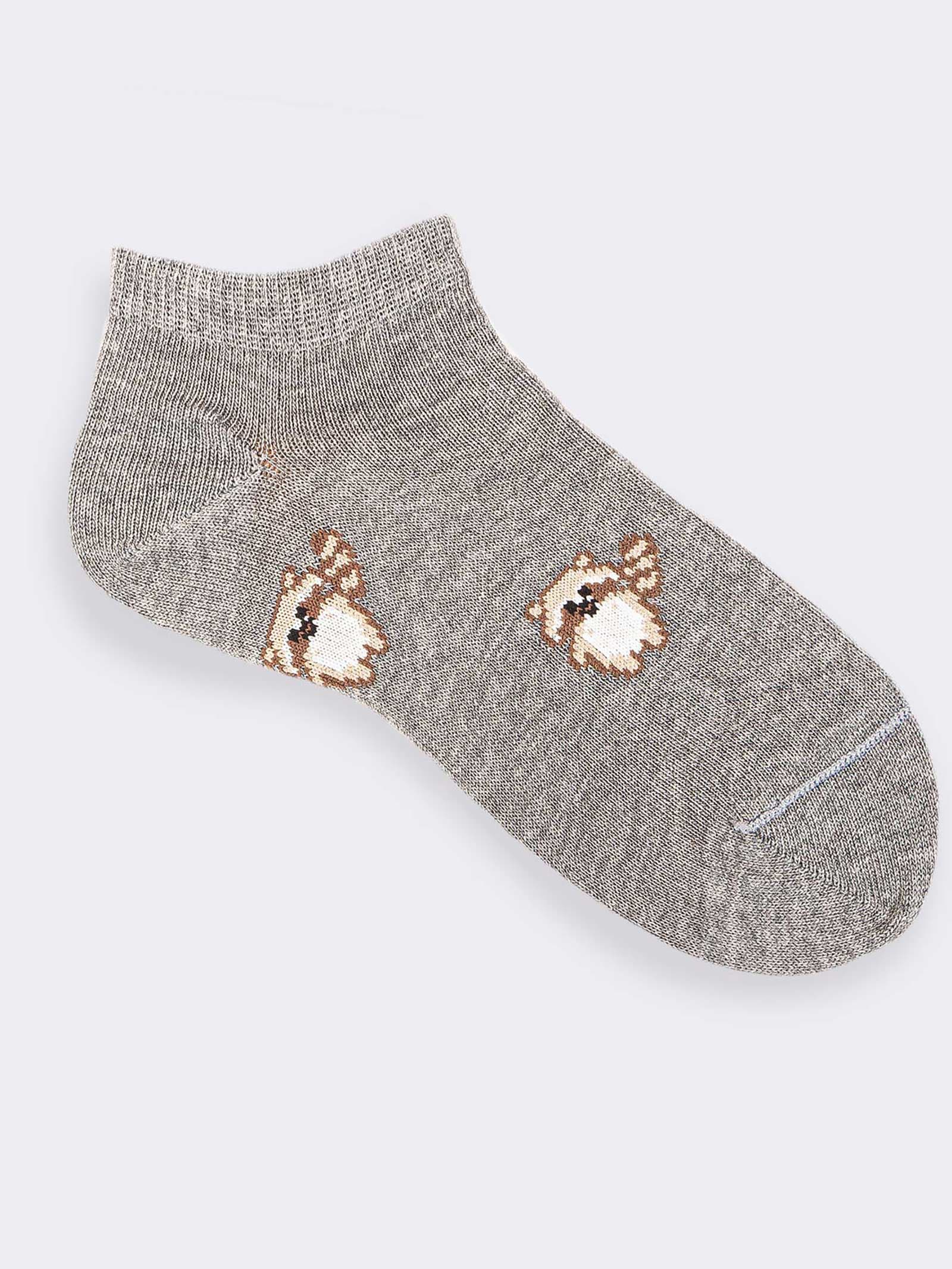Calcetines Infantiles Orgánicos con Estampado Animal - Algodón Cálido - Image 1