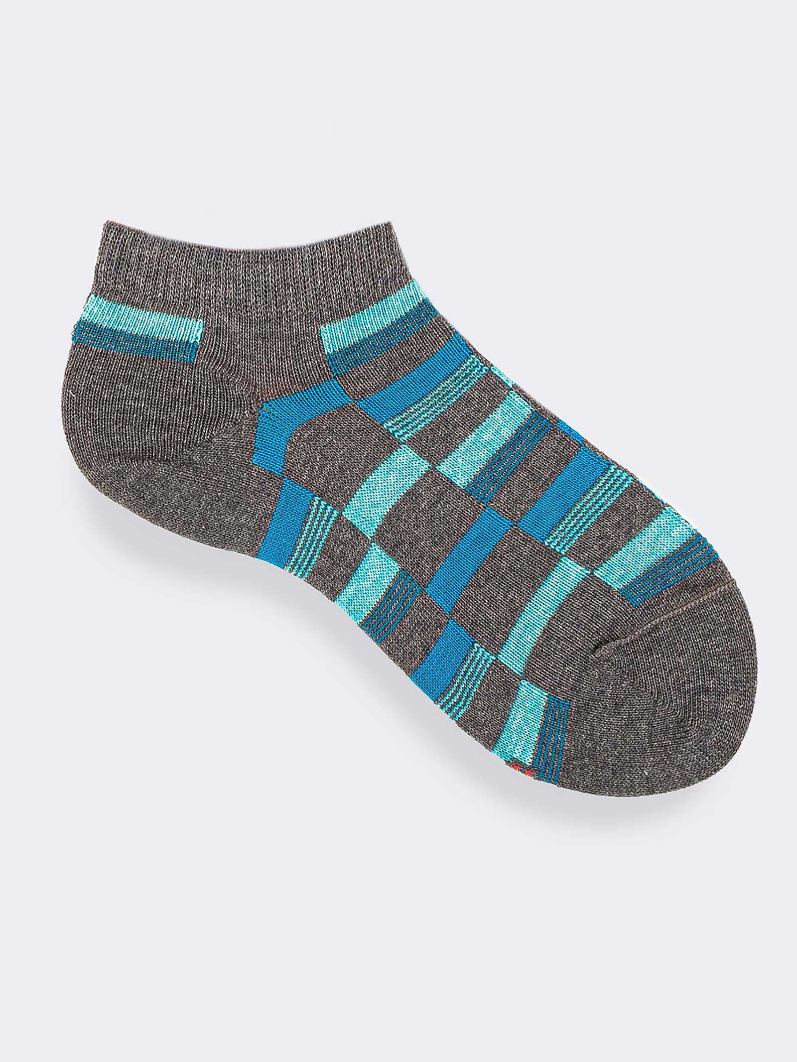 Chaussettes Courtes Enfant Rayées en Coton bio Chaud - Image 1