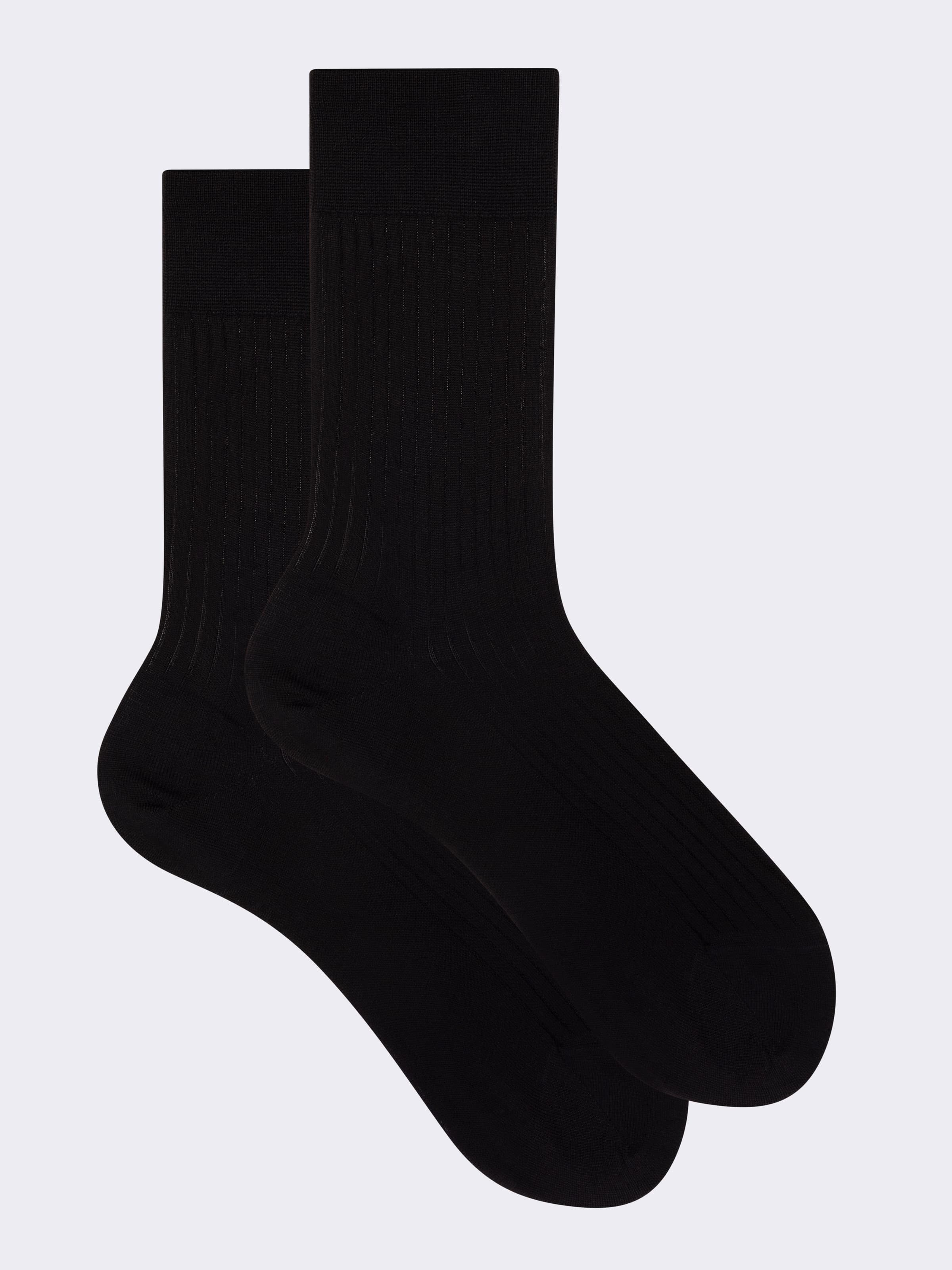 Kurze gerippte Socken aus ägyptischer Baumwolle - Image 1