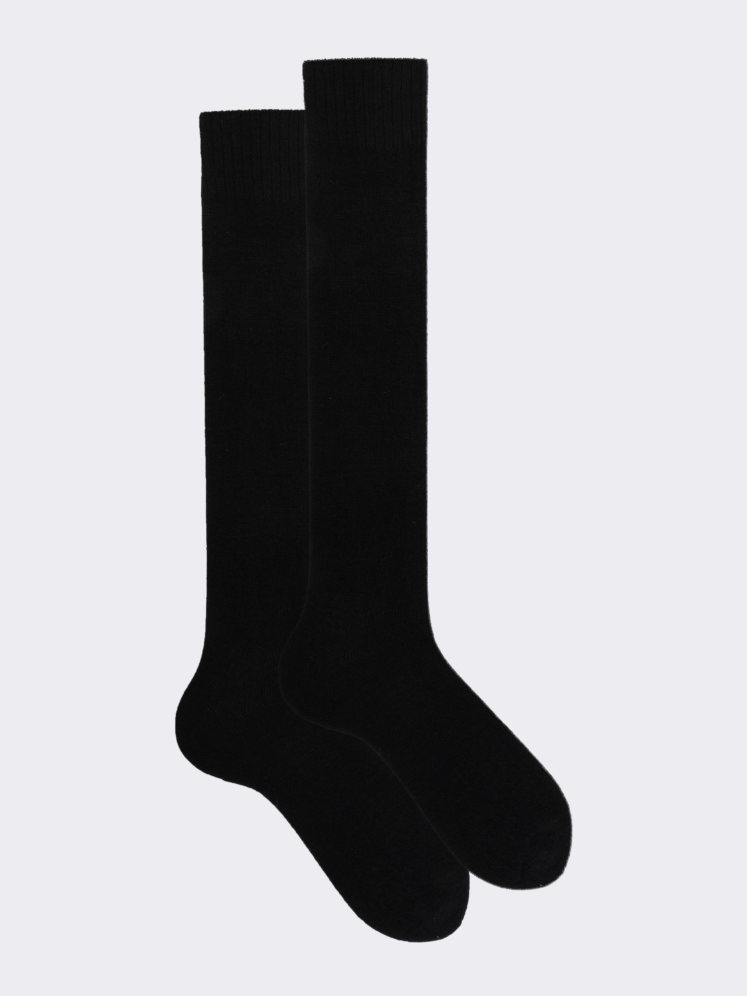 Geschenkbox 3 Paar lange einfarbige Socken Kaschmir-Mischung - Image 4