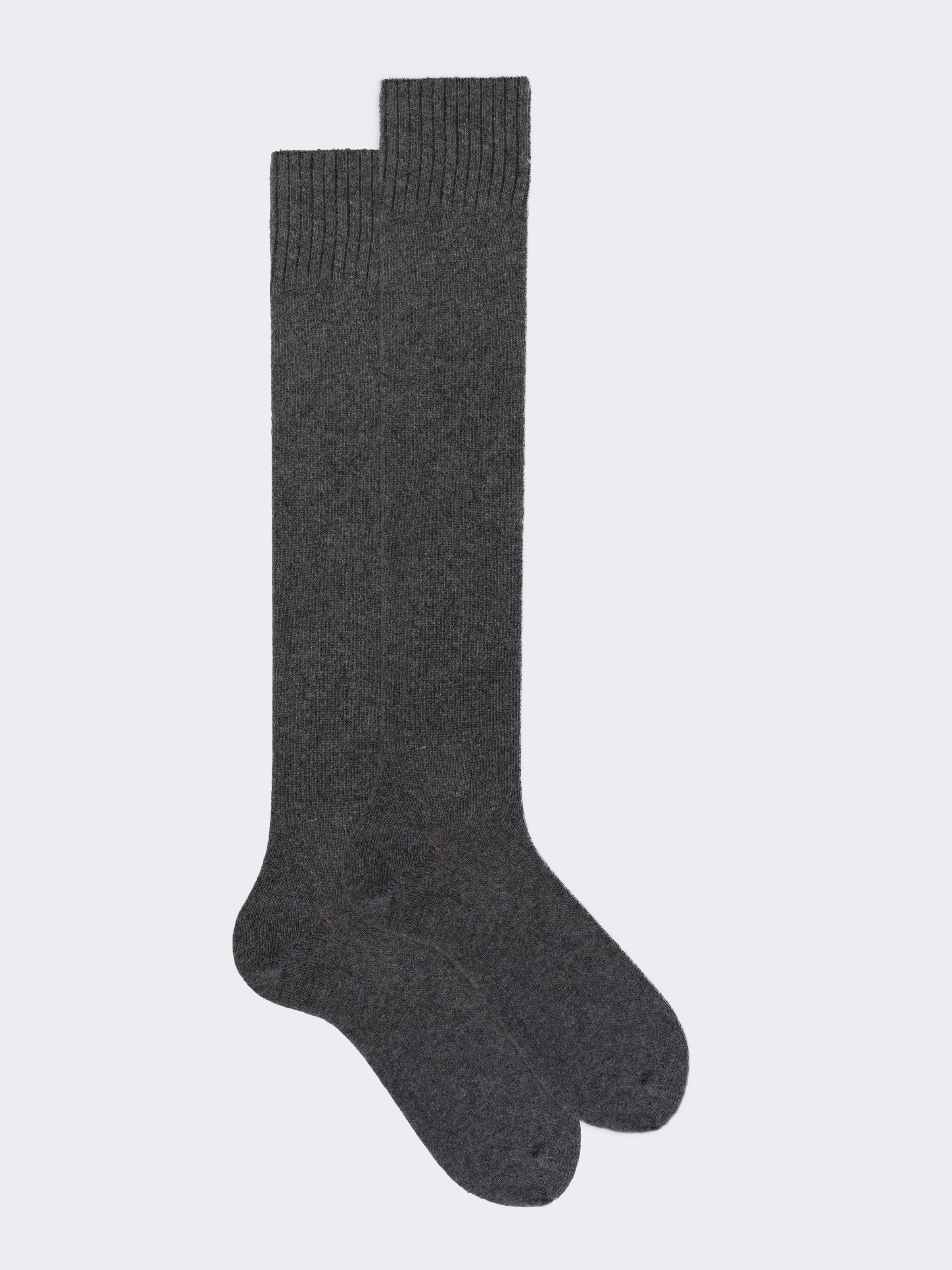 Geschenkbox 3 Paar Lange einfarbige Socken Kaschmir-Mischung - Image 4