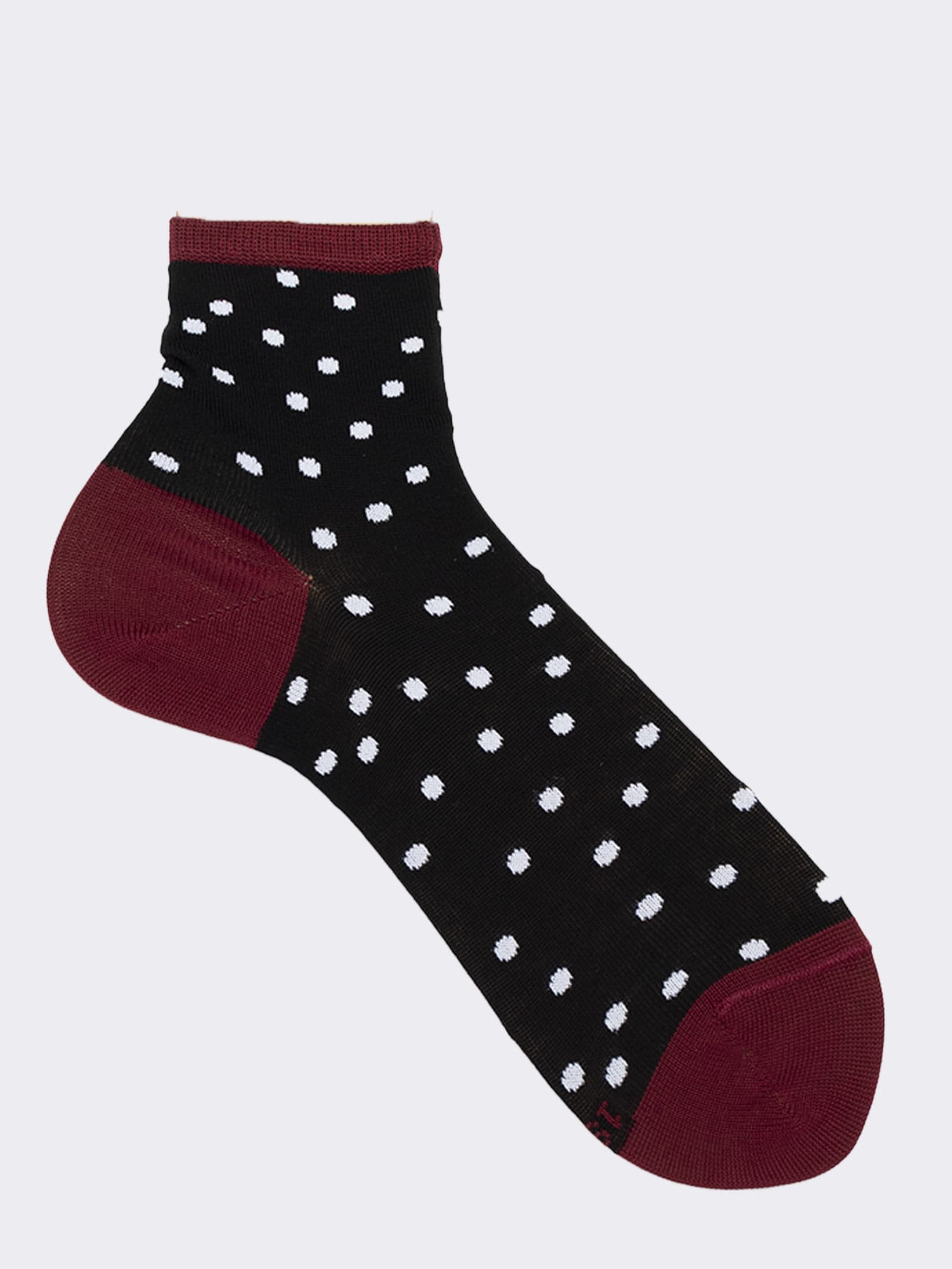 Damen Knöchelsocken mit Punkten aus Kühler Baumwolle - Elegantes und Trendiges Design - Image 1