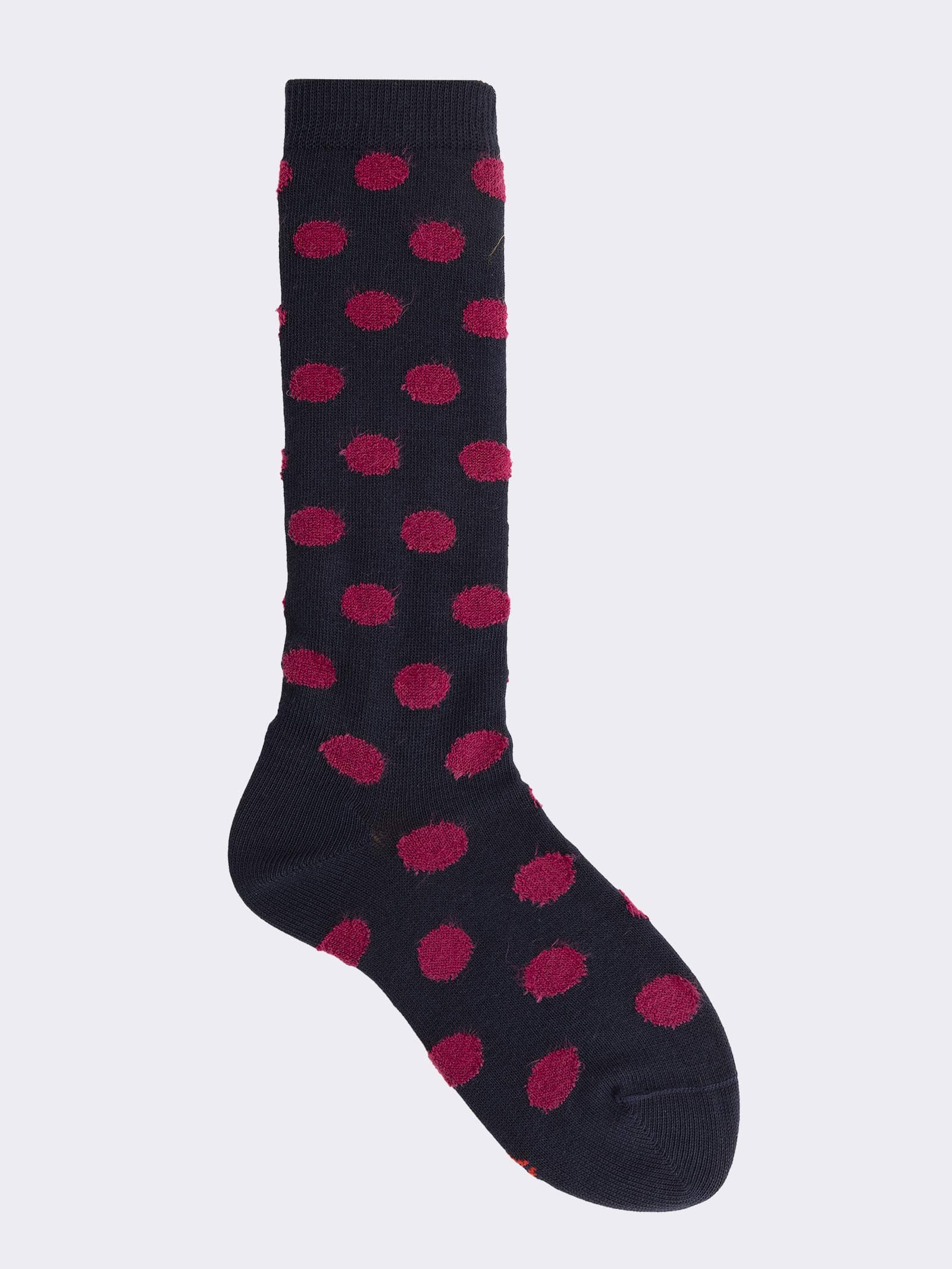 Mädchen Lange Socken mit Punkten - Warme Baumwolle