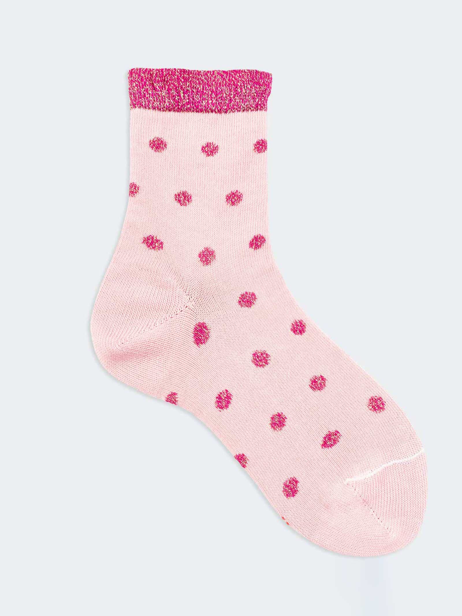 Chaussettes Courtes à Pois en Coton bio pour Fille - Image 1