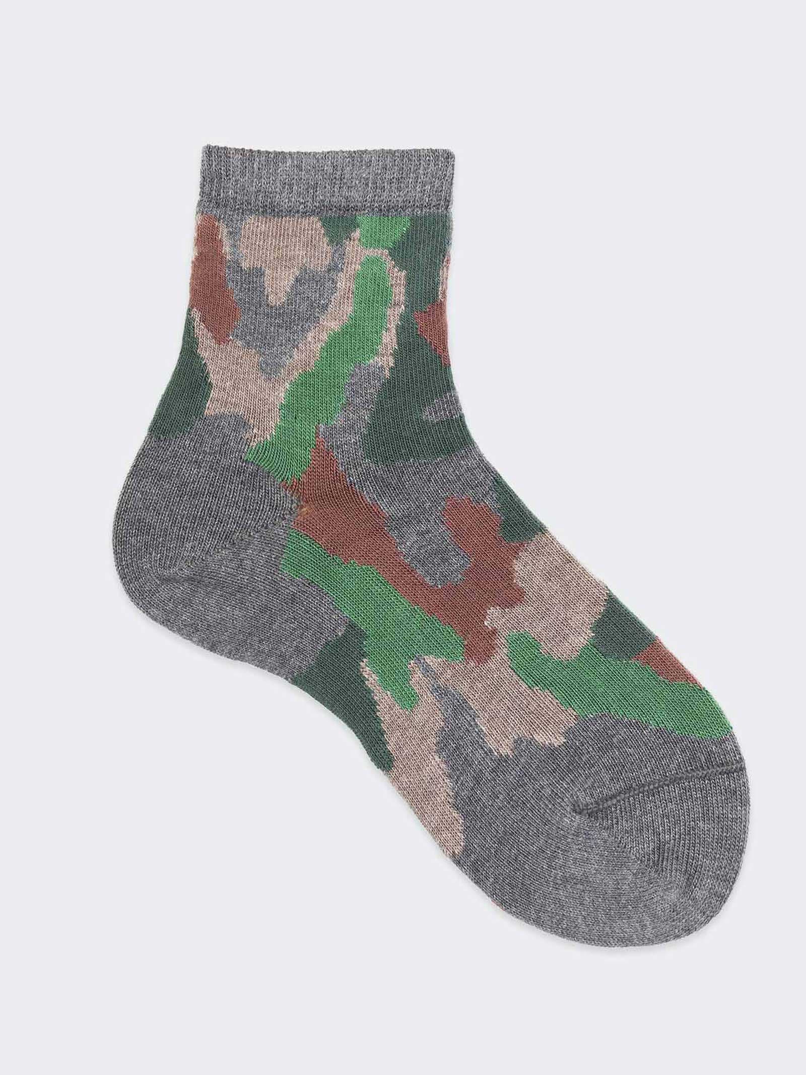 Kids Camouflage Pattern Warm Cotton Socks - Urban Style - Image 1
