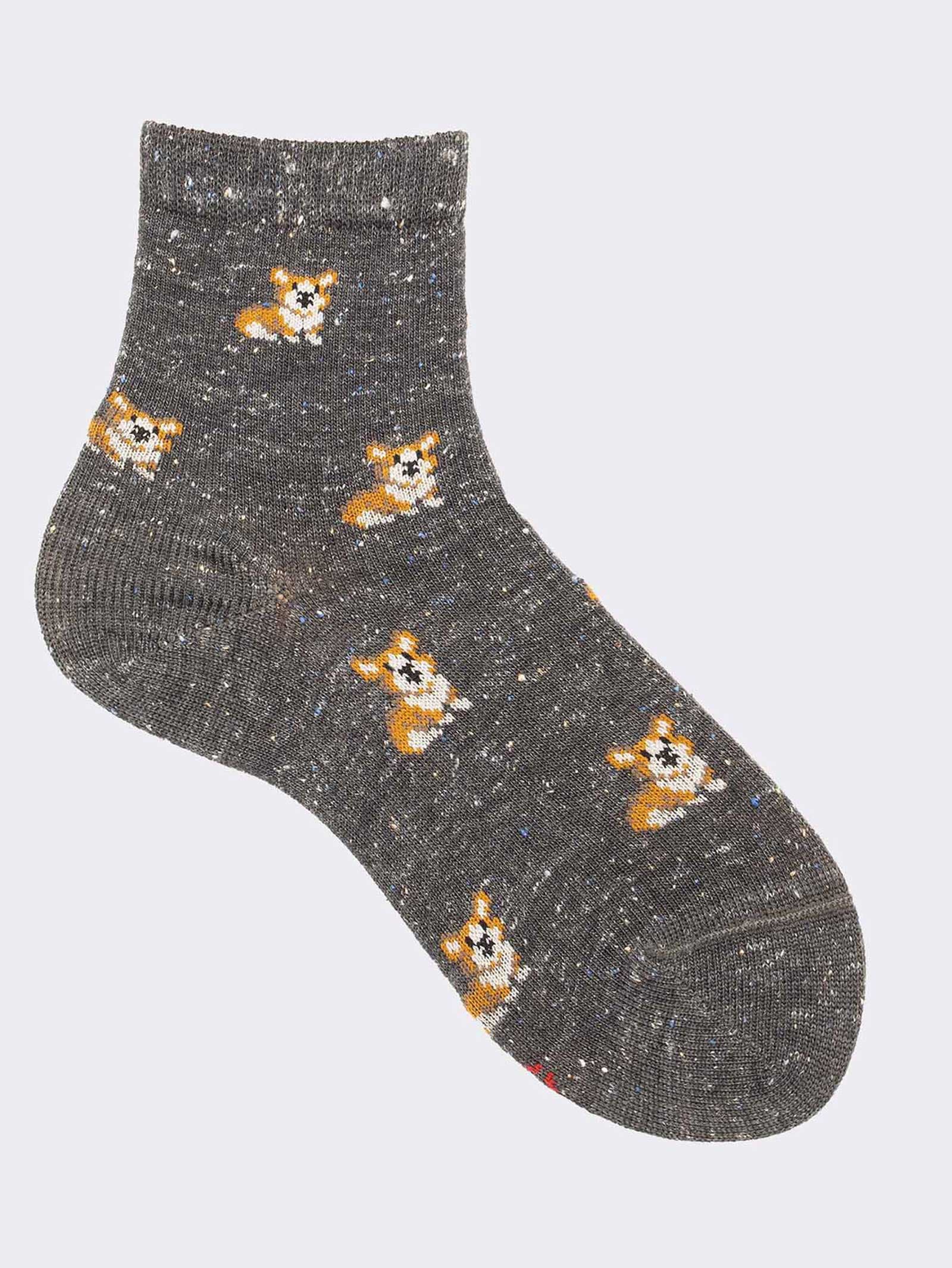 Kids' Patterned Ankle Socks - fun Animal Design - Image 1