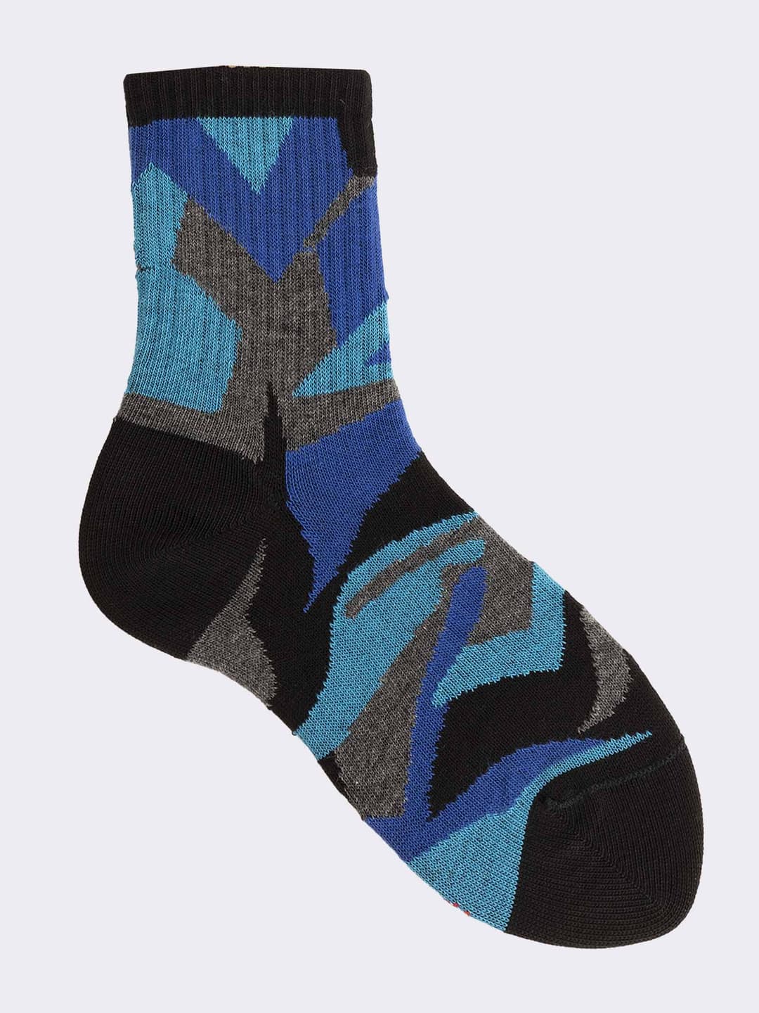 Calcetines Geométricos Infantiles de Algodón Cálido - Calcetines Cortos Fantasía