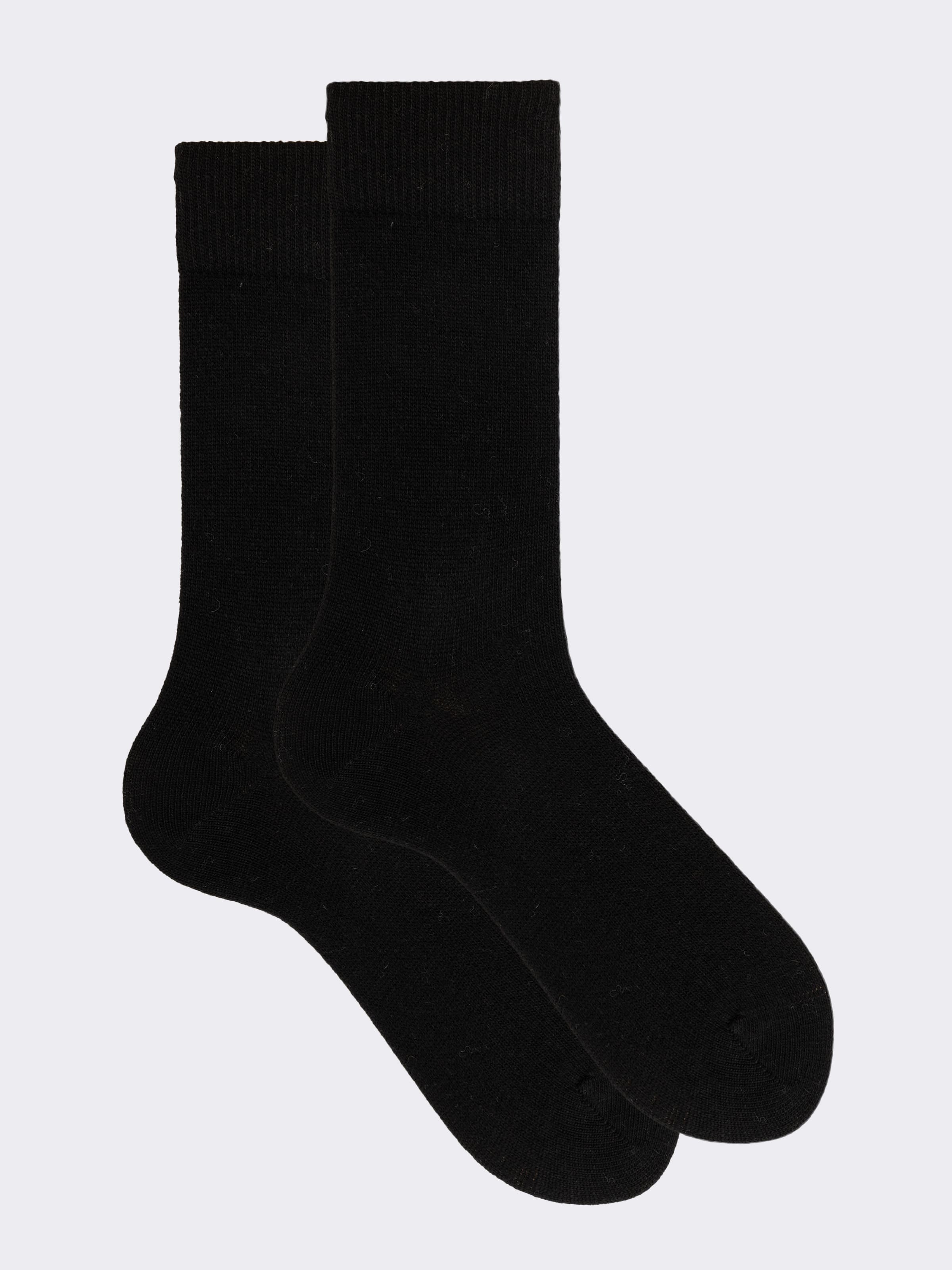 Men's Short Wool and Cashmere Blend Socks - Made in Italy - Image 1