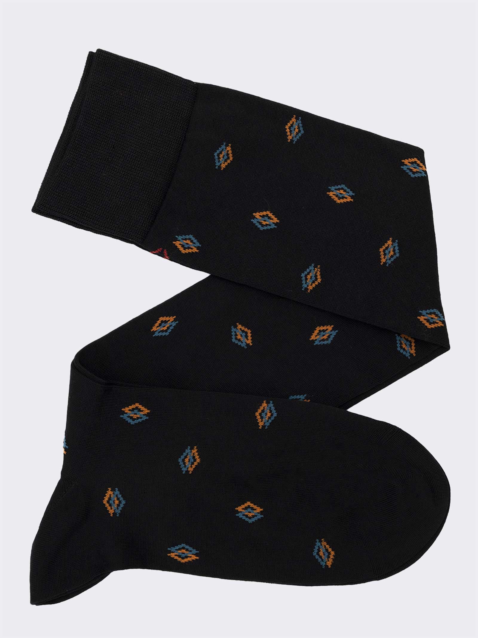 Lange Herrensocken mit geometrischem Muster - Image 1