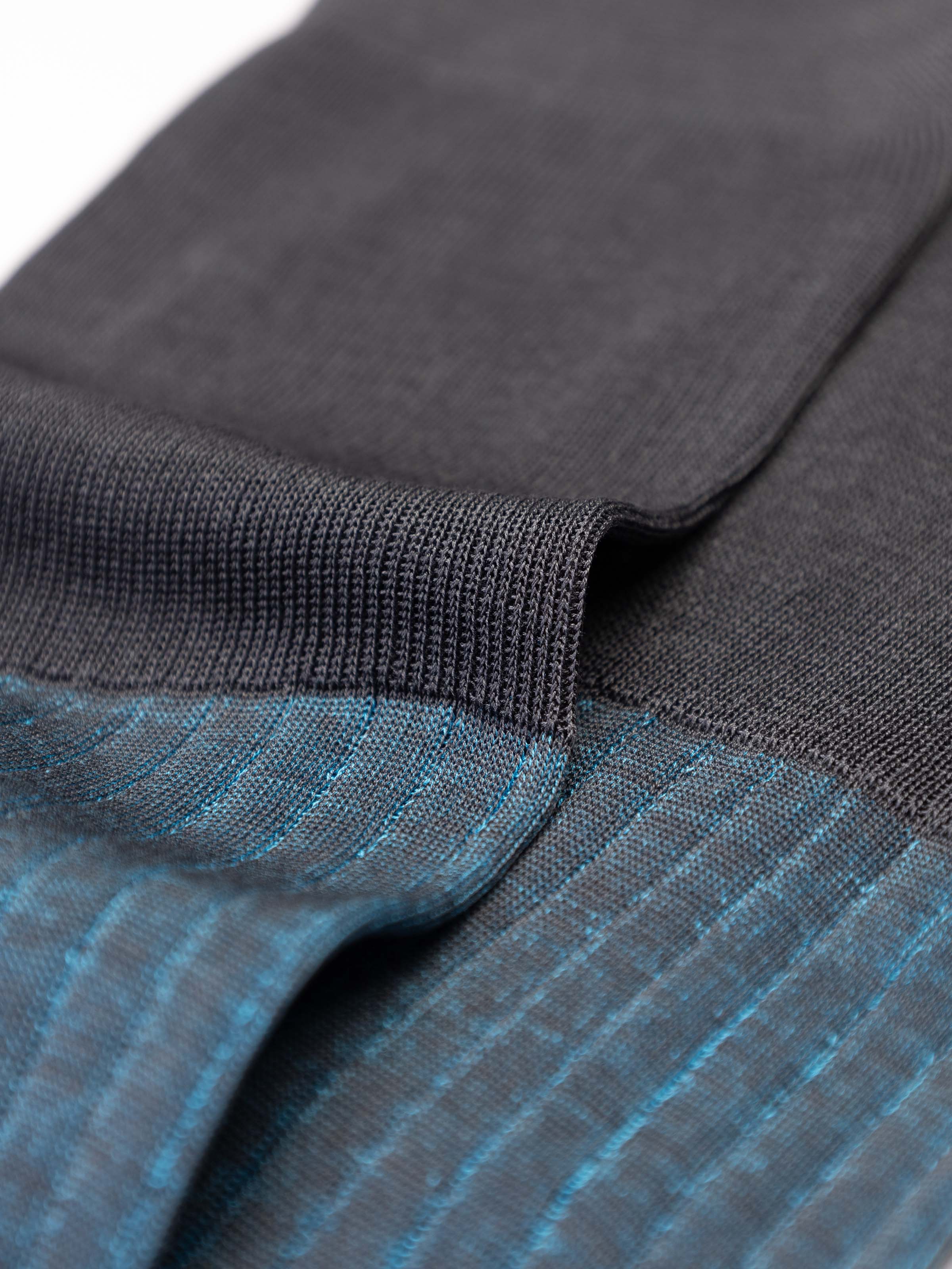 Lange Herrensocken mit Vanisè-Rippe aus fil d'Écosse - Image 2