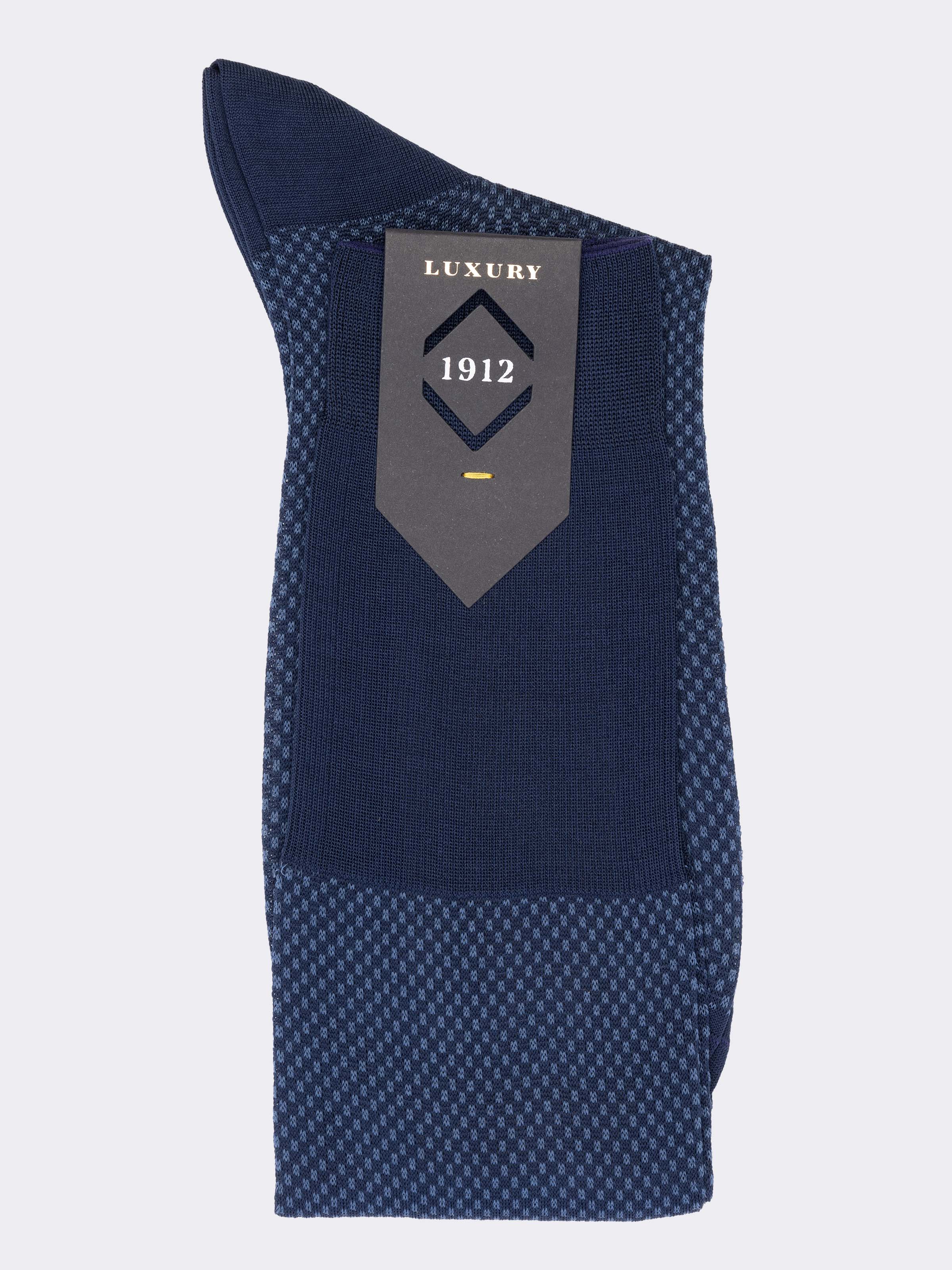 Lange Herrensocken mit Oxford-Muster aus schottischem Garn - Image 3