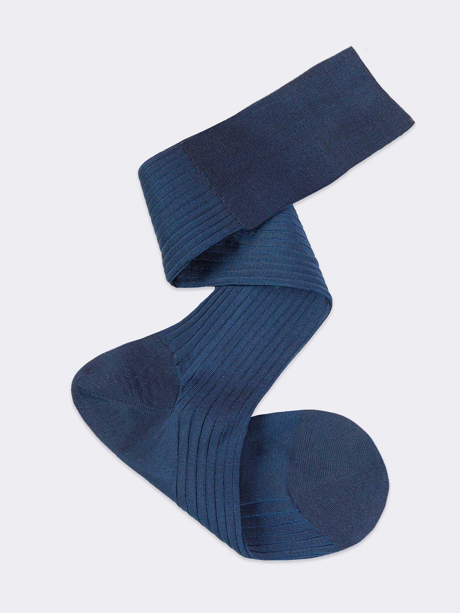 Calcetines Clásicos de Canalé Bicolor en Algodón fil d'Ecosse - Image 1
