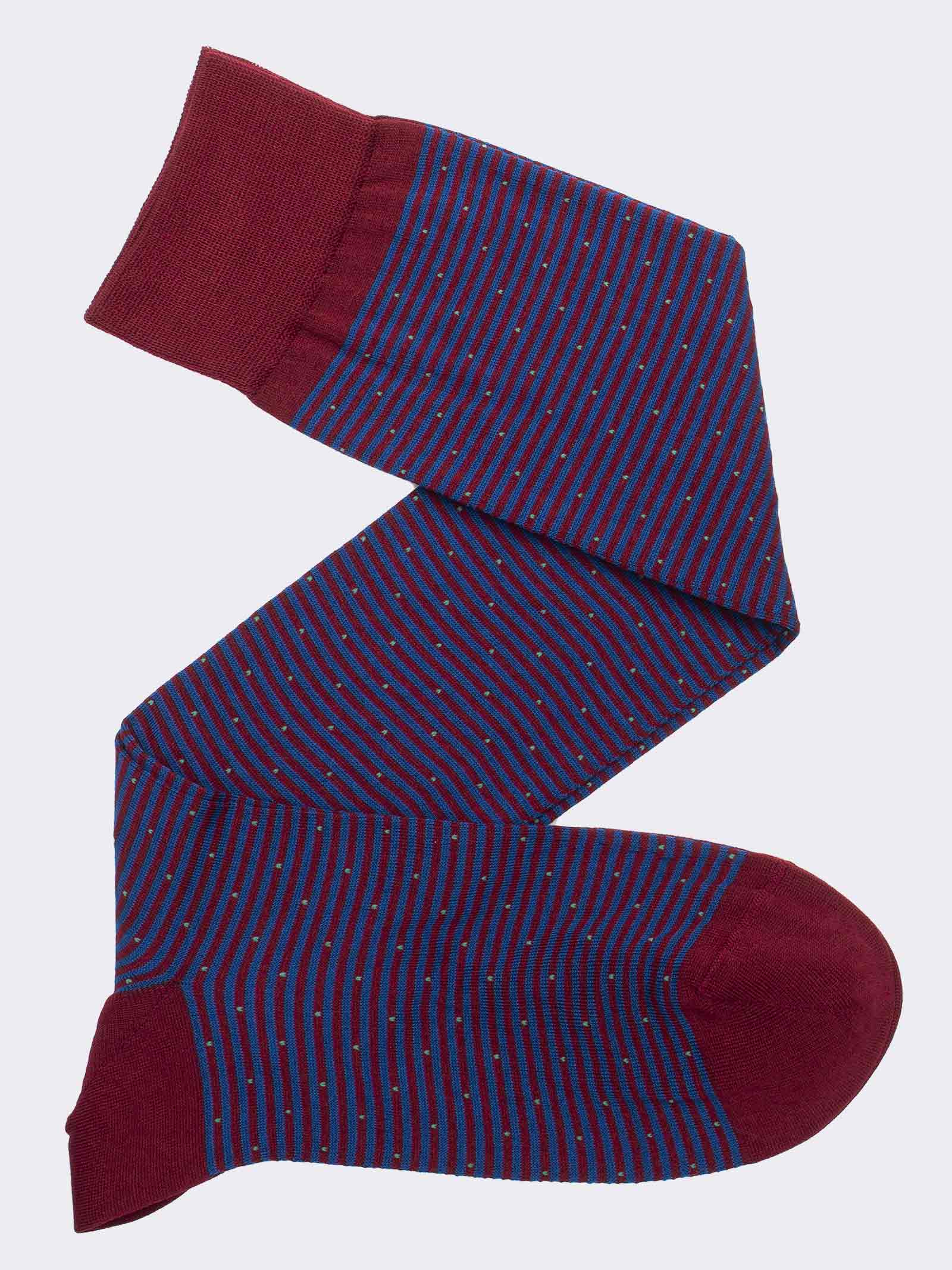 Men's Elegant Striped Cool Cotton Socks - Image 1