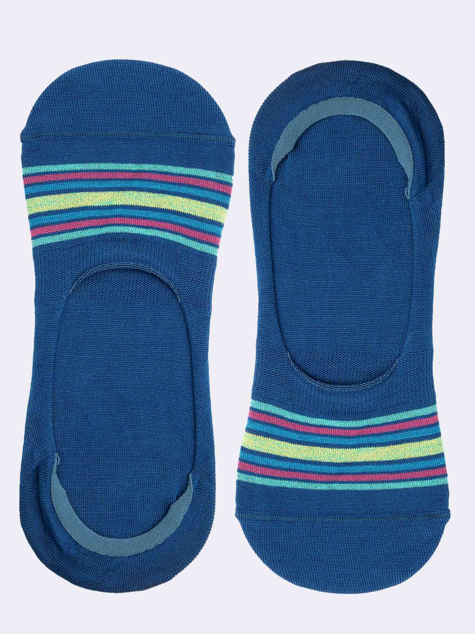 Men's Striped Ankle Socks - Modern Design in Cool Cotton - Image 1