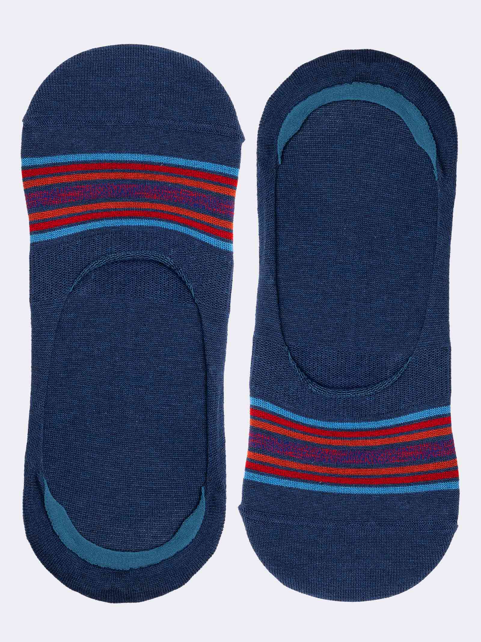 Herren Sneakersocken mit Streifenmuster - Modernes Design aus kühler Baumwolle - Image 1