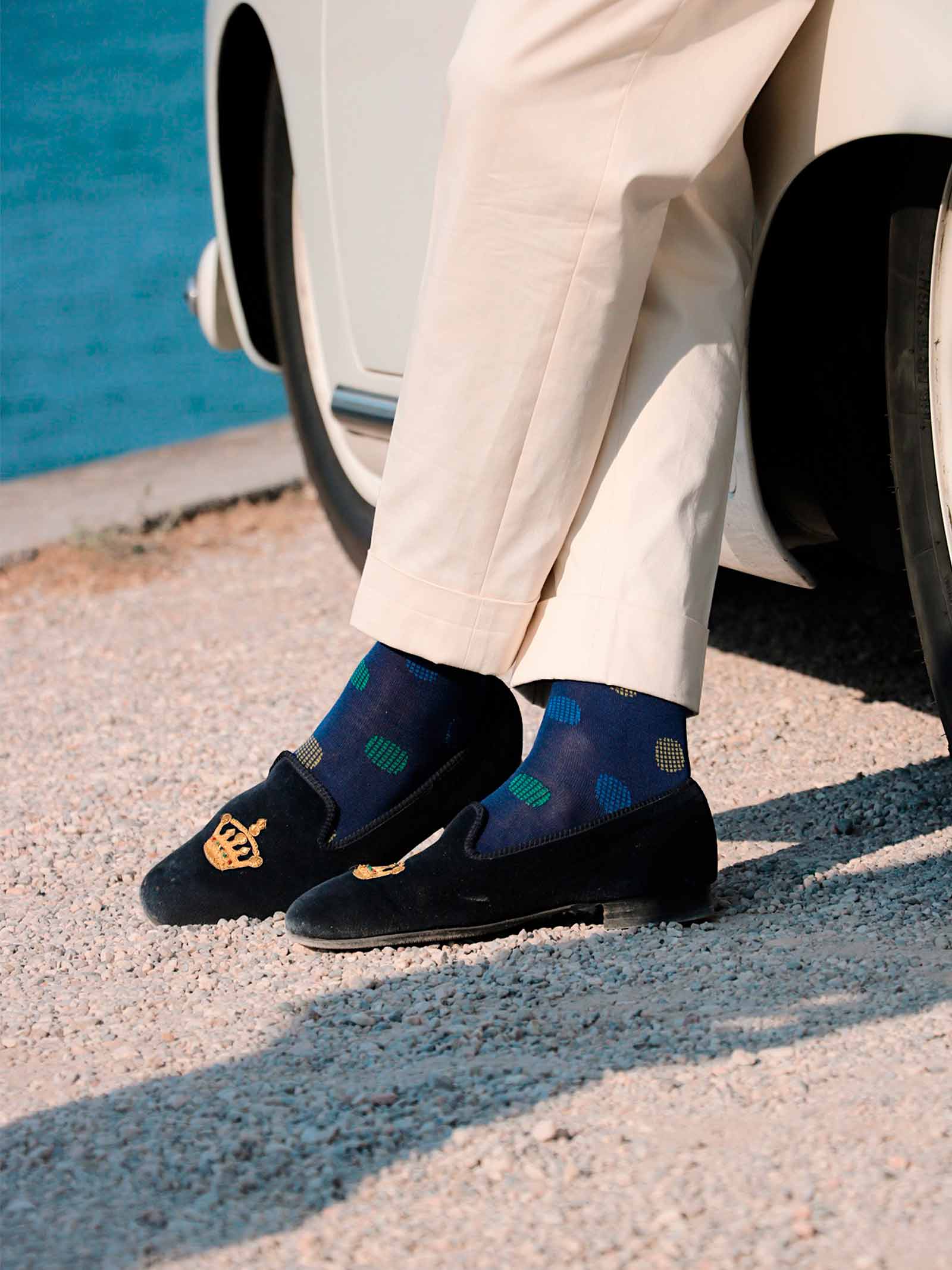Herren Kurzsocken mit Punktemuster - Elegantes und Casual-Chic Design - Image 4