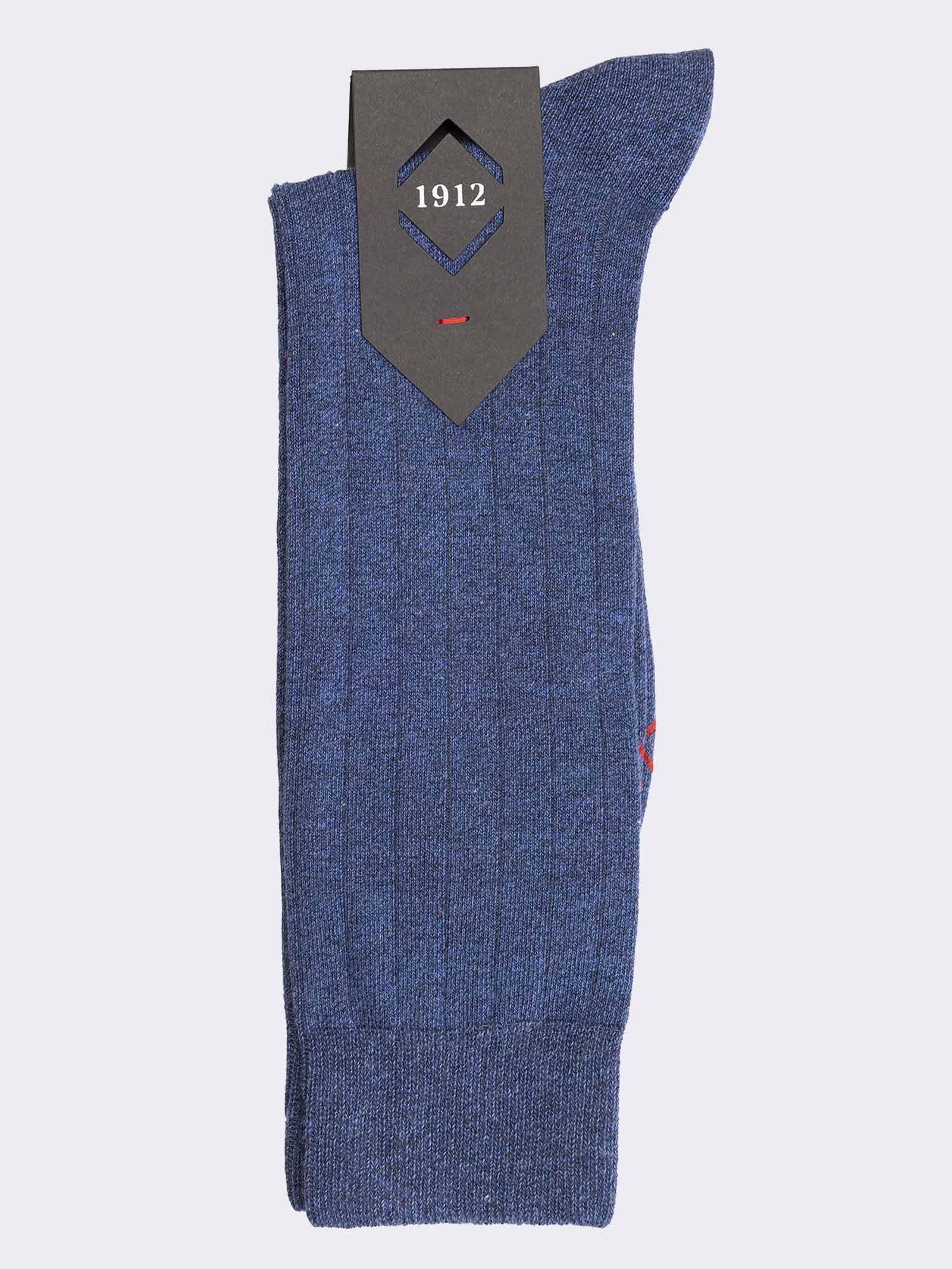 Kurze Herren Baumwollsocken im Rippendesign - Made in Italy - Image 2
