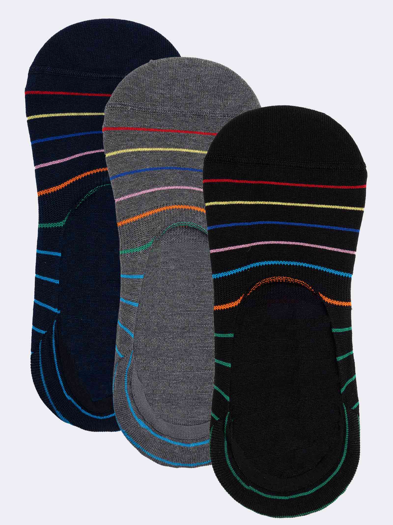 Herren Füßlinge - Elegantes Streifenmuster - Image 1