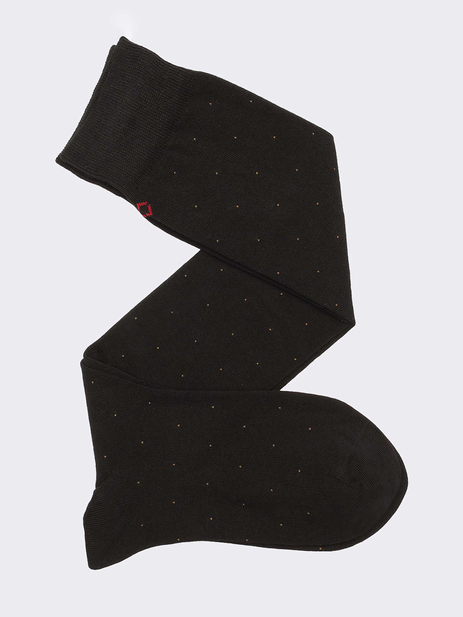 Herren Lange Socken mit Punktmuster - Elegant aus Warmem Baumwolle - Image 1