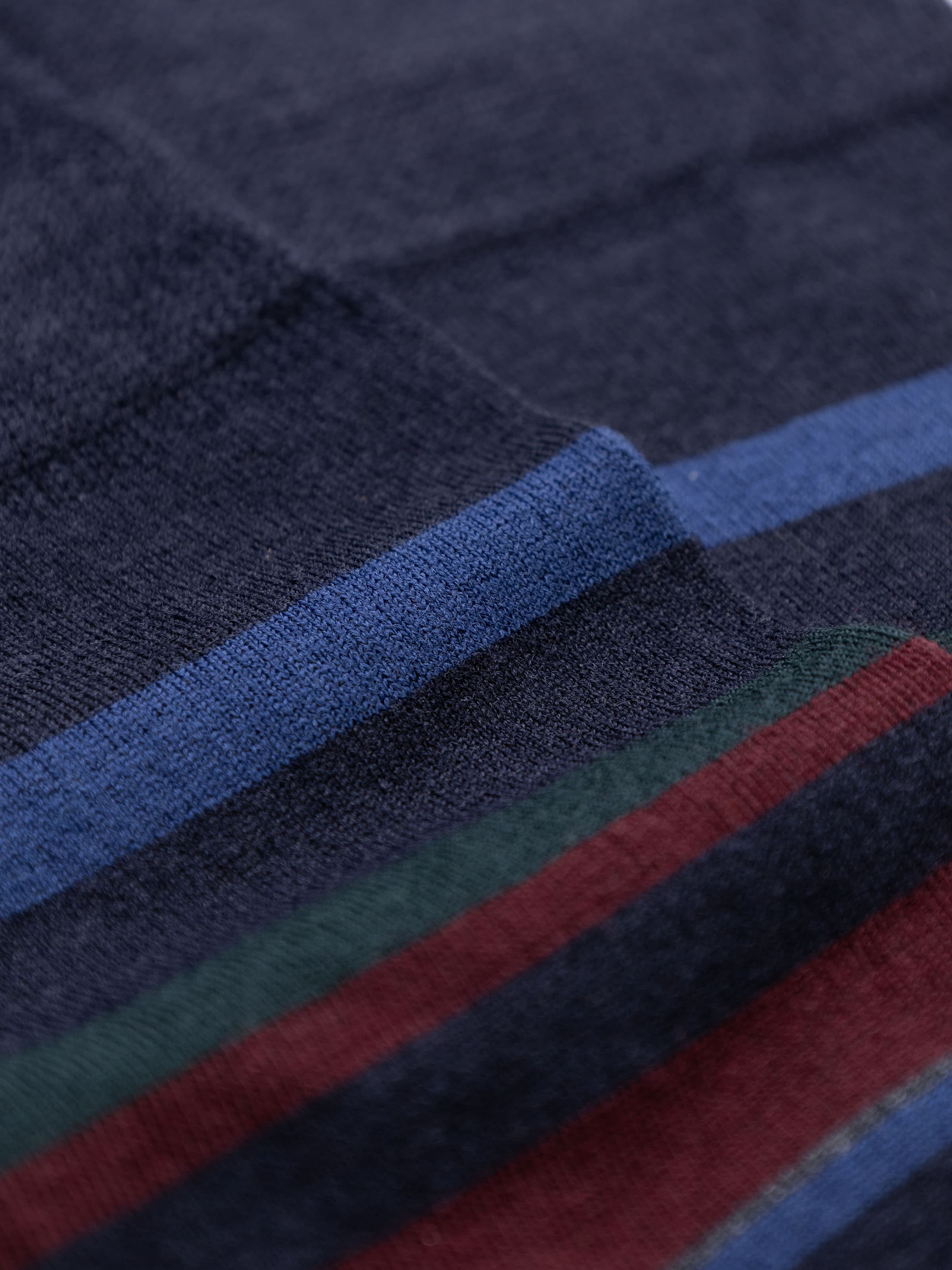 Men's Long Striped Wool Socks - Image 2
