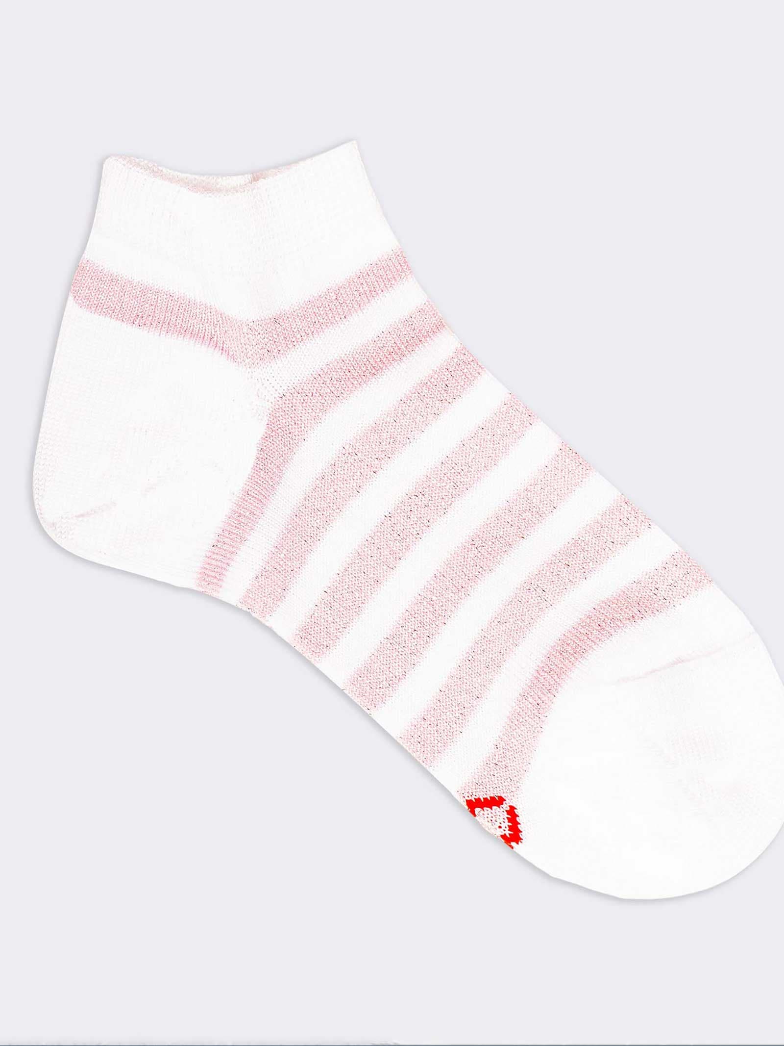 Mädchen Bio-Baumwolle Gestreifte Kurzsocken - Image 1