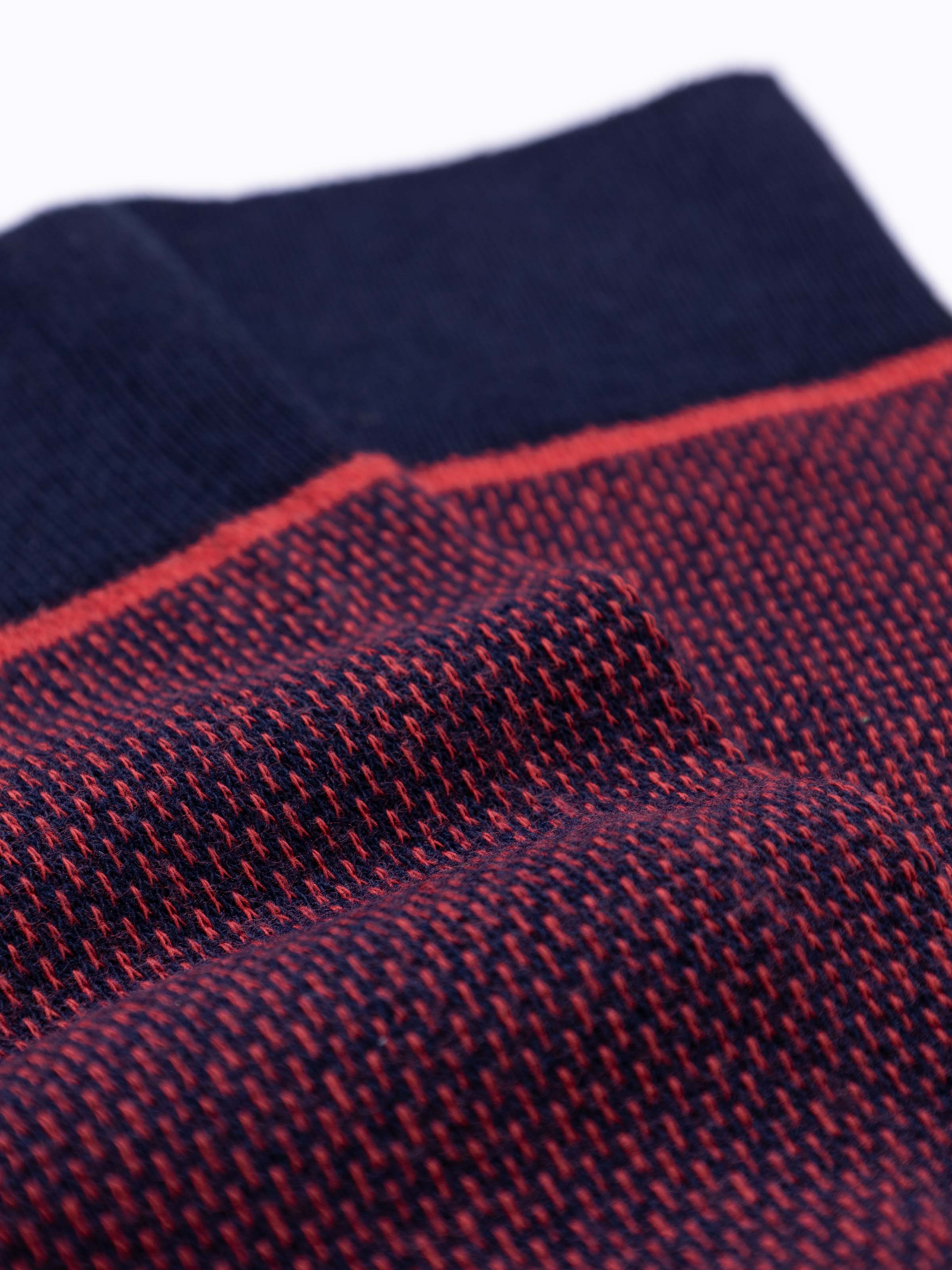 Men's Long Micro Pattern Socks in Warm Cotton - Made in Italy - Image 2