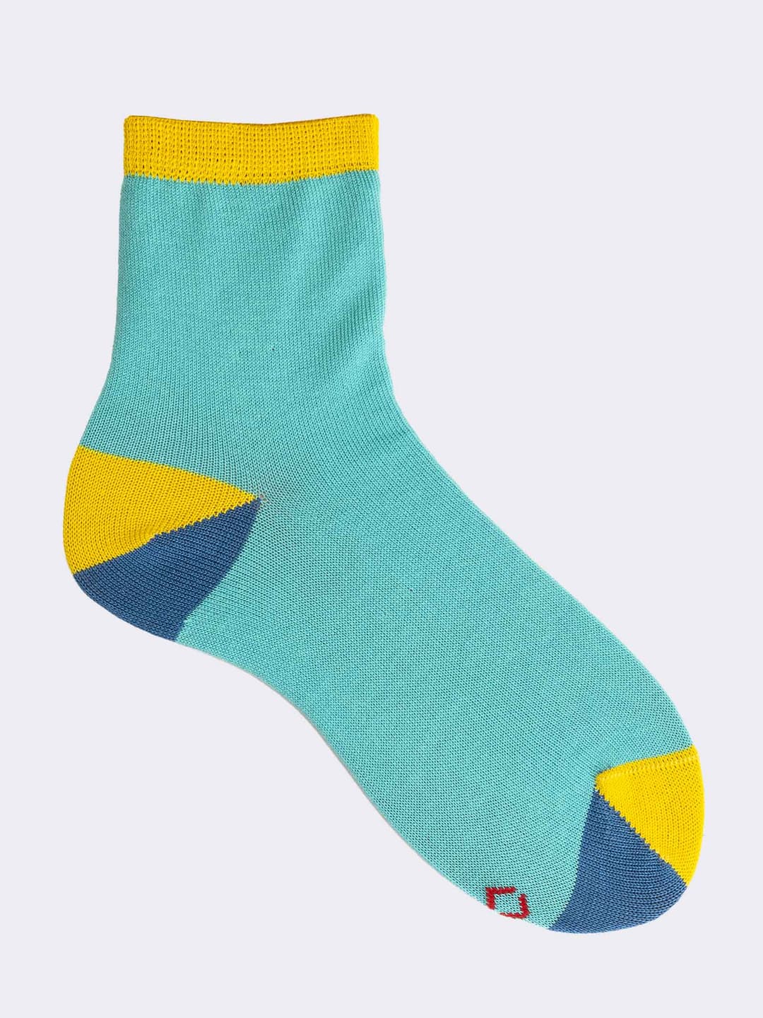 Calze corte bambino fantasia in fresco Cotone - Made in Italy
