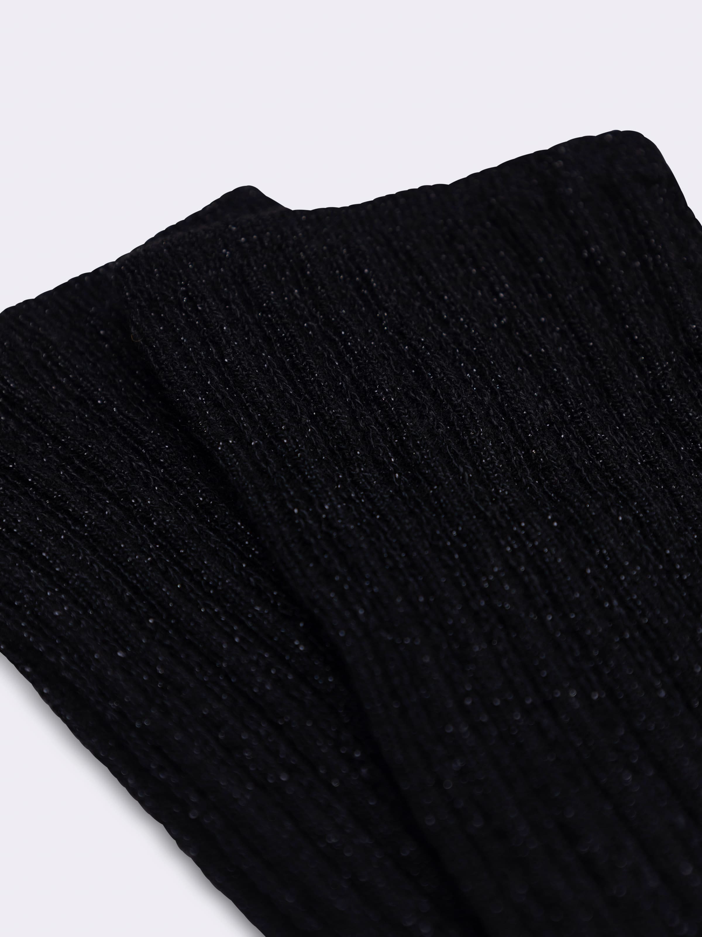 Damen Kurzsocken aus frischer Baumwolle mit Lurex Rippenmuster - Image 2