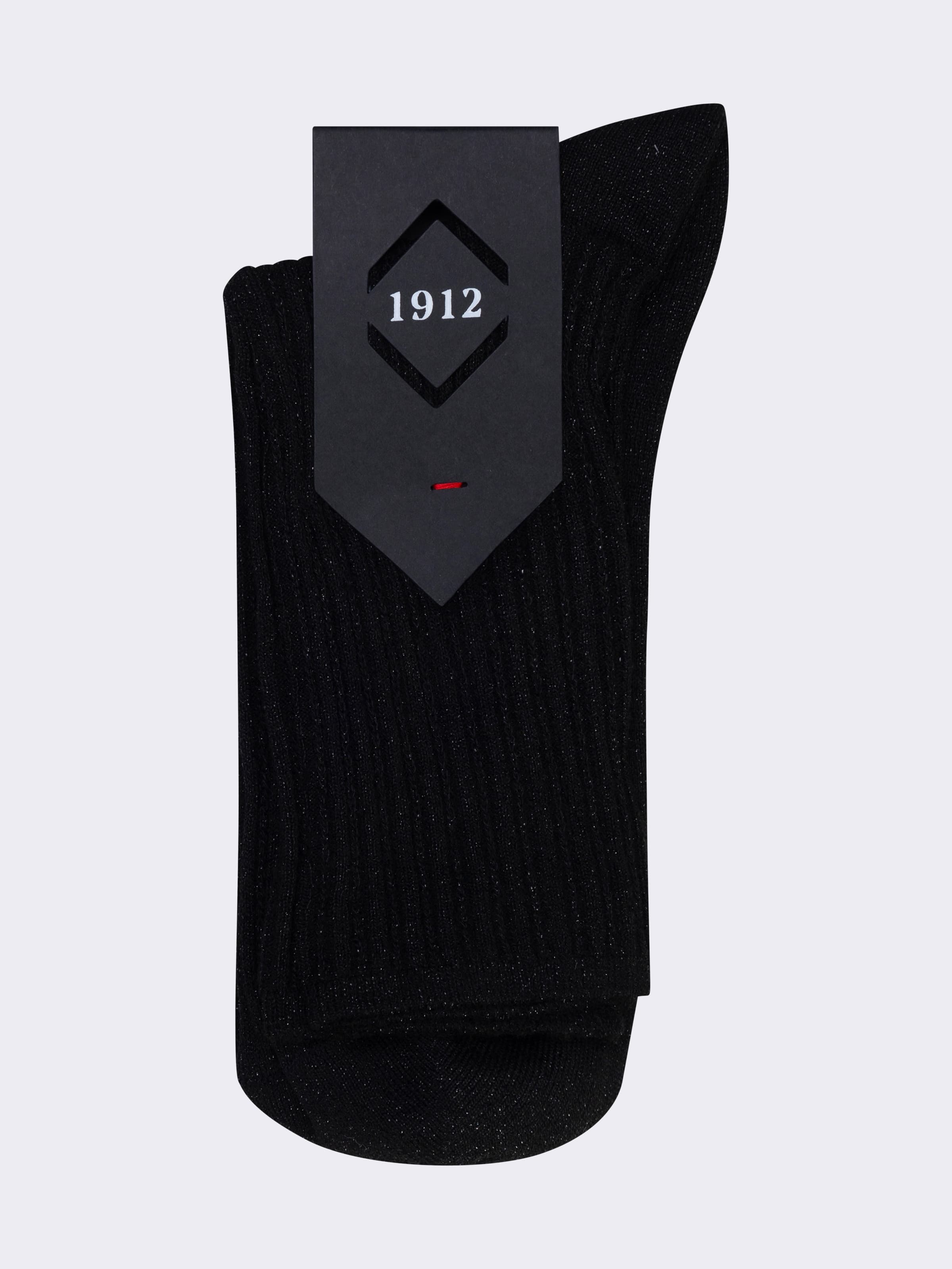 Damen Kurzsocken aus frischer Baumwolle mit Lurex Rippenmuster - Image 3