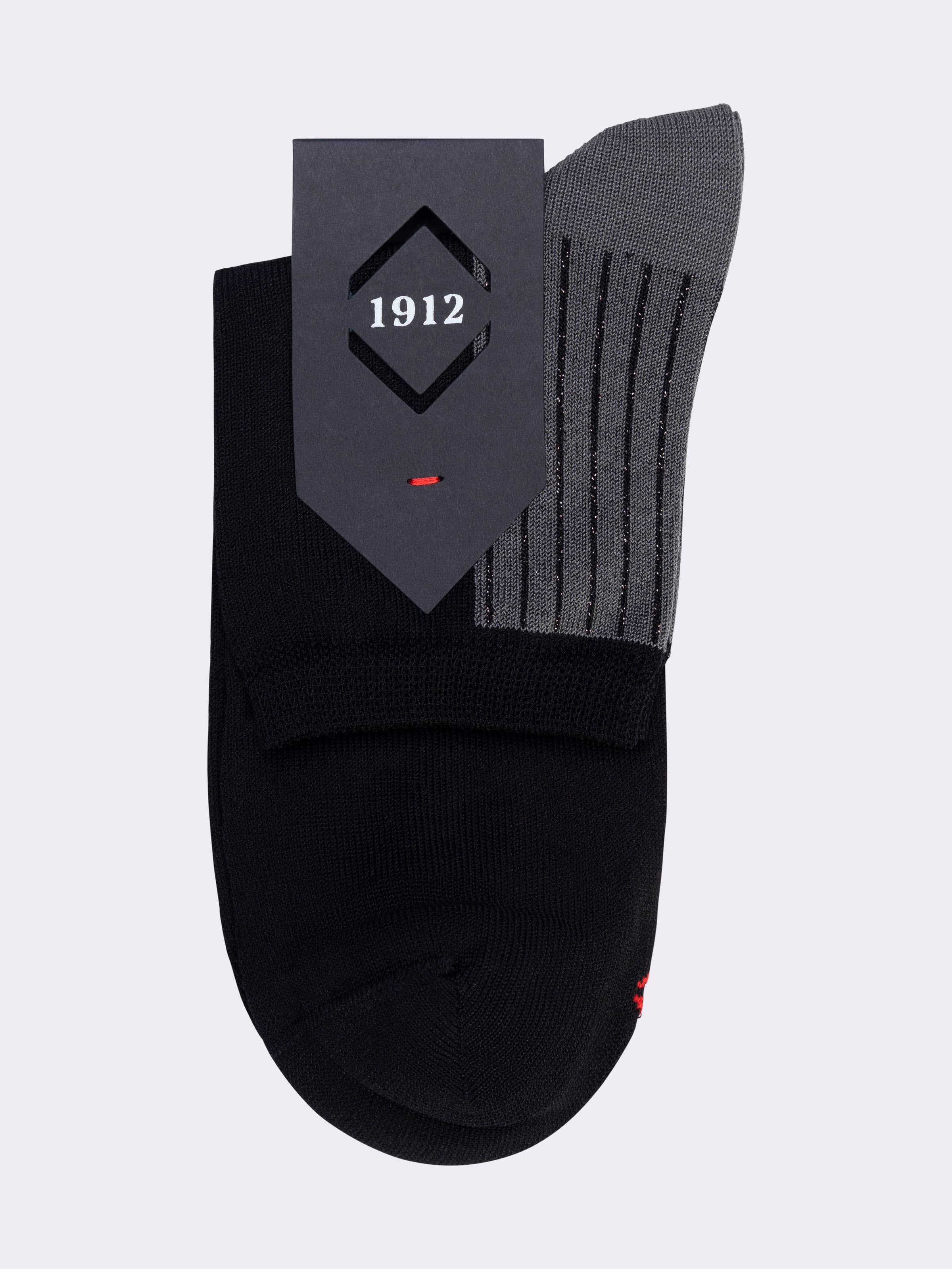 Damen Kurzsocken aus frischer Baumwolle mit Lurex-Rippenmuster - Image 3