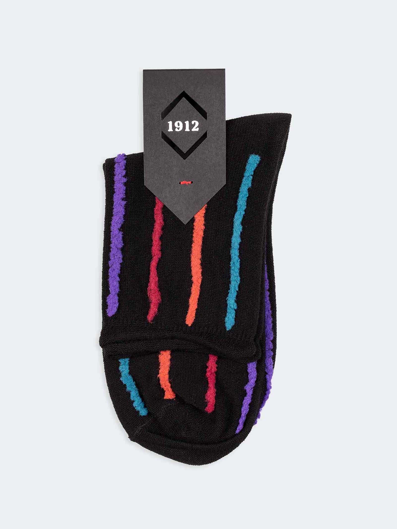 Calcetines Cortos de Mujer a Rayas - Diseño Moderno en Algodón Cálido - Image 1